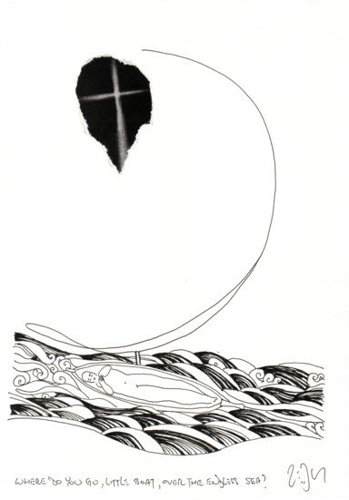 « Where do you go, little boat, over the endless sea ? – Où vas-tu, petite barque, sur la mer sans fin? »