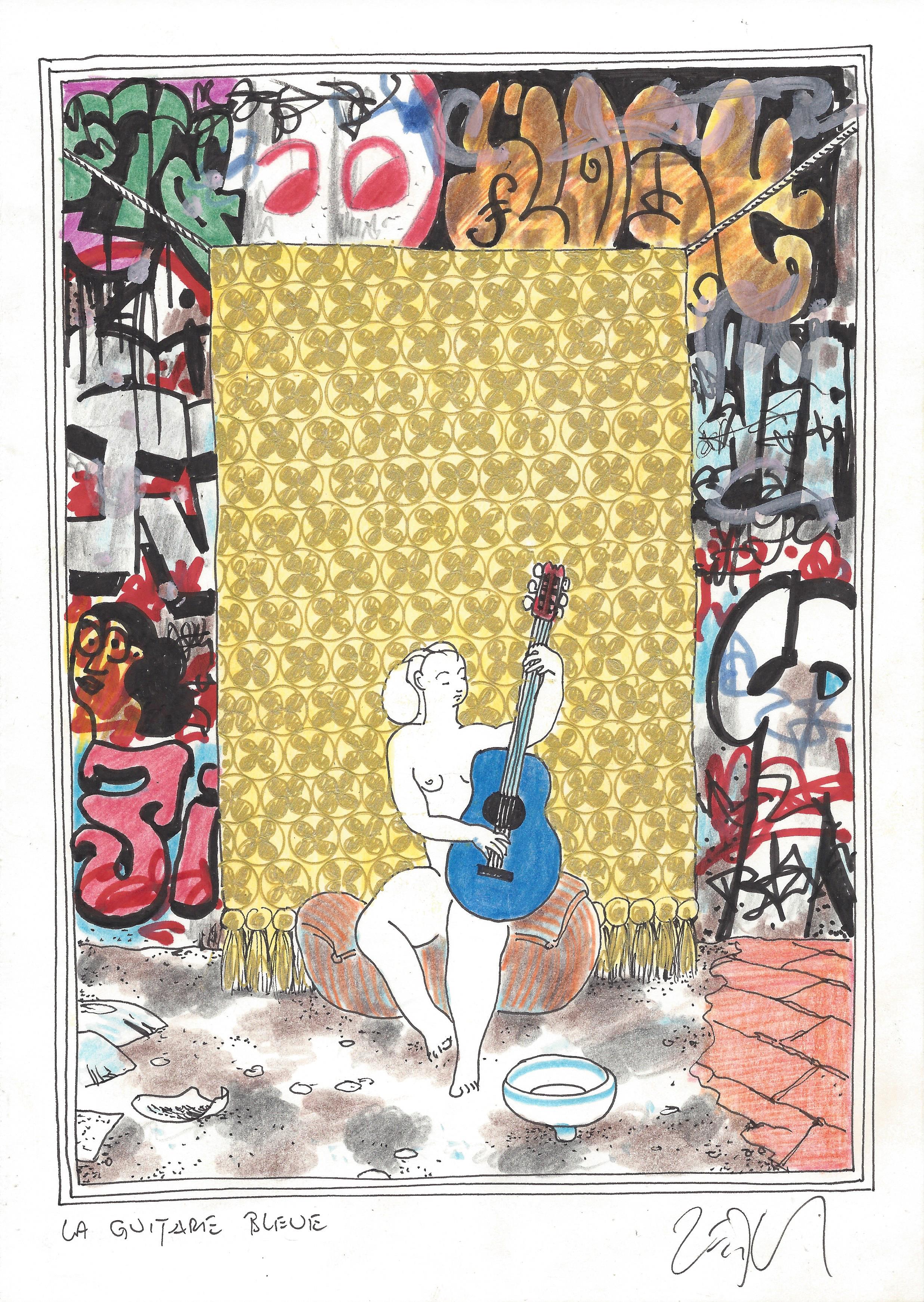 « The blue guitar – La guitare bleue »