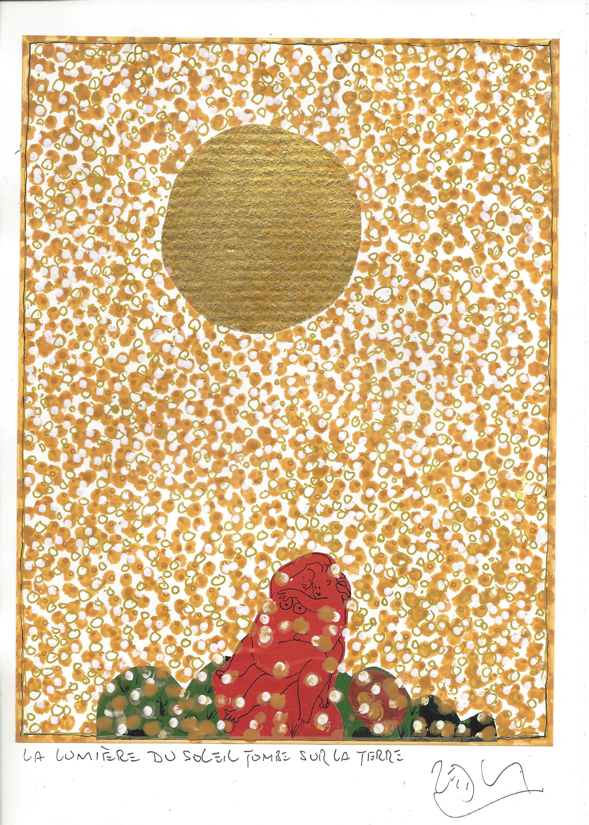 « Sunlight falls to earth – La lumière du soleil tombe sur la terre »