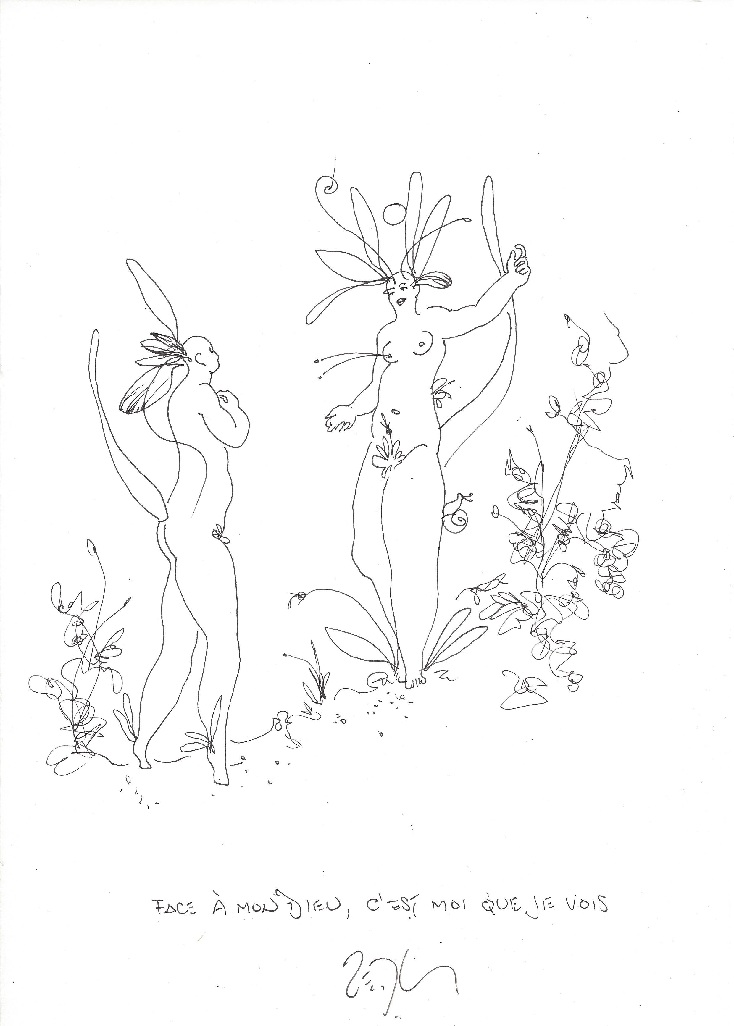 « Before my god, I see myself – Face à mon dieu, c’est moi que je vois »