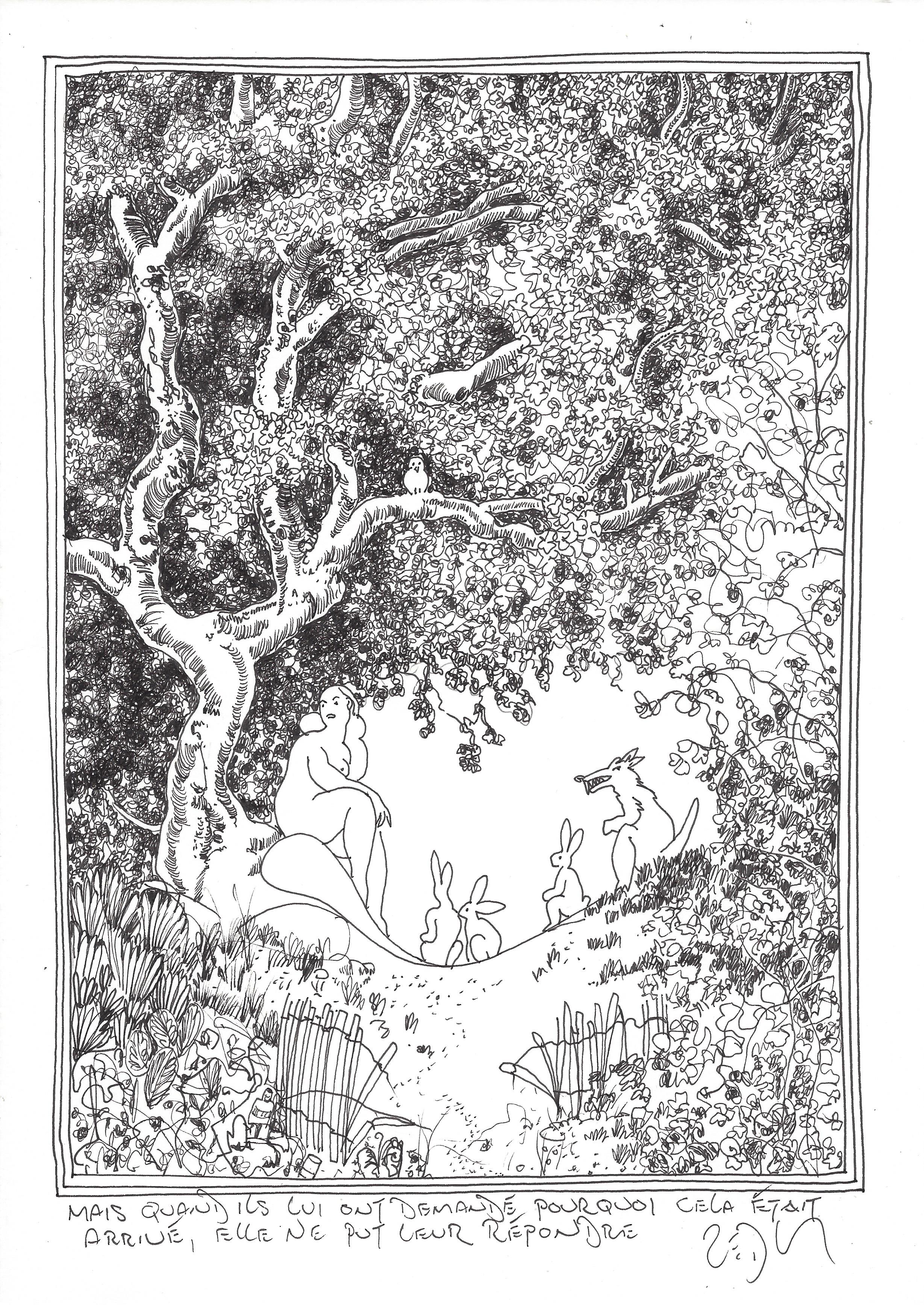 « But when they asked why this had happened, she could not answer – Mais quand ils lui ont demandé pourquoi cela était arrivé, elle ne put leur répondre »