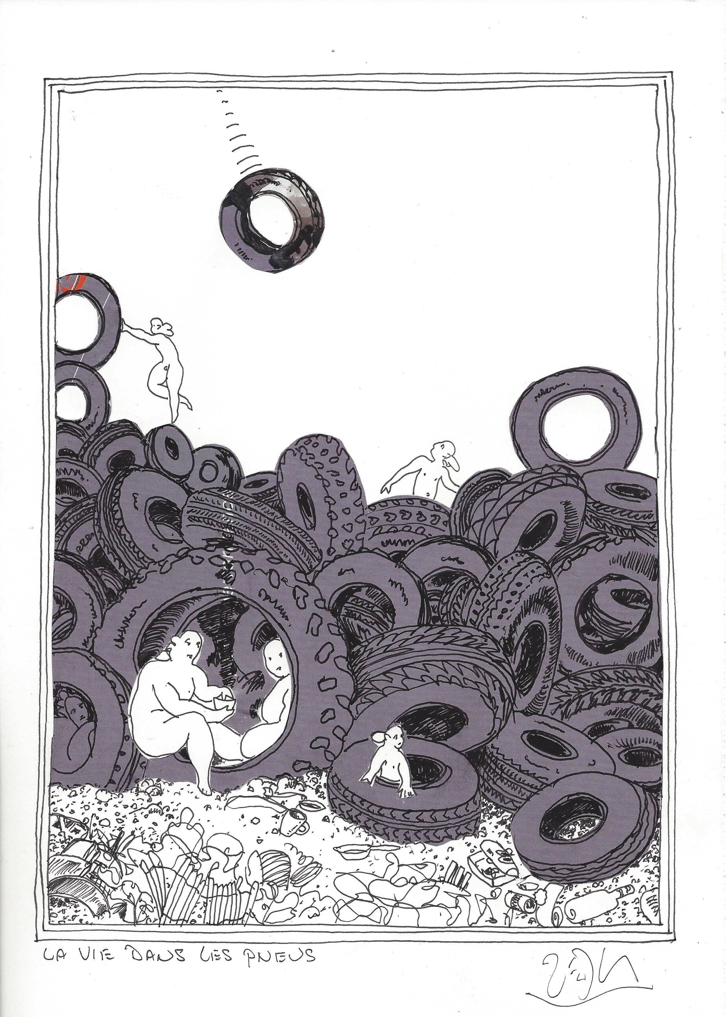 « Life among tires – La vie dans les pneus »