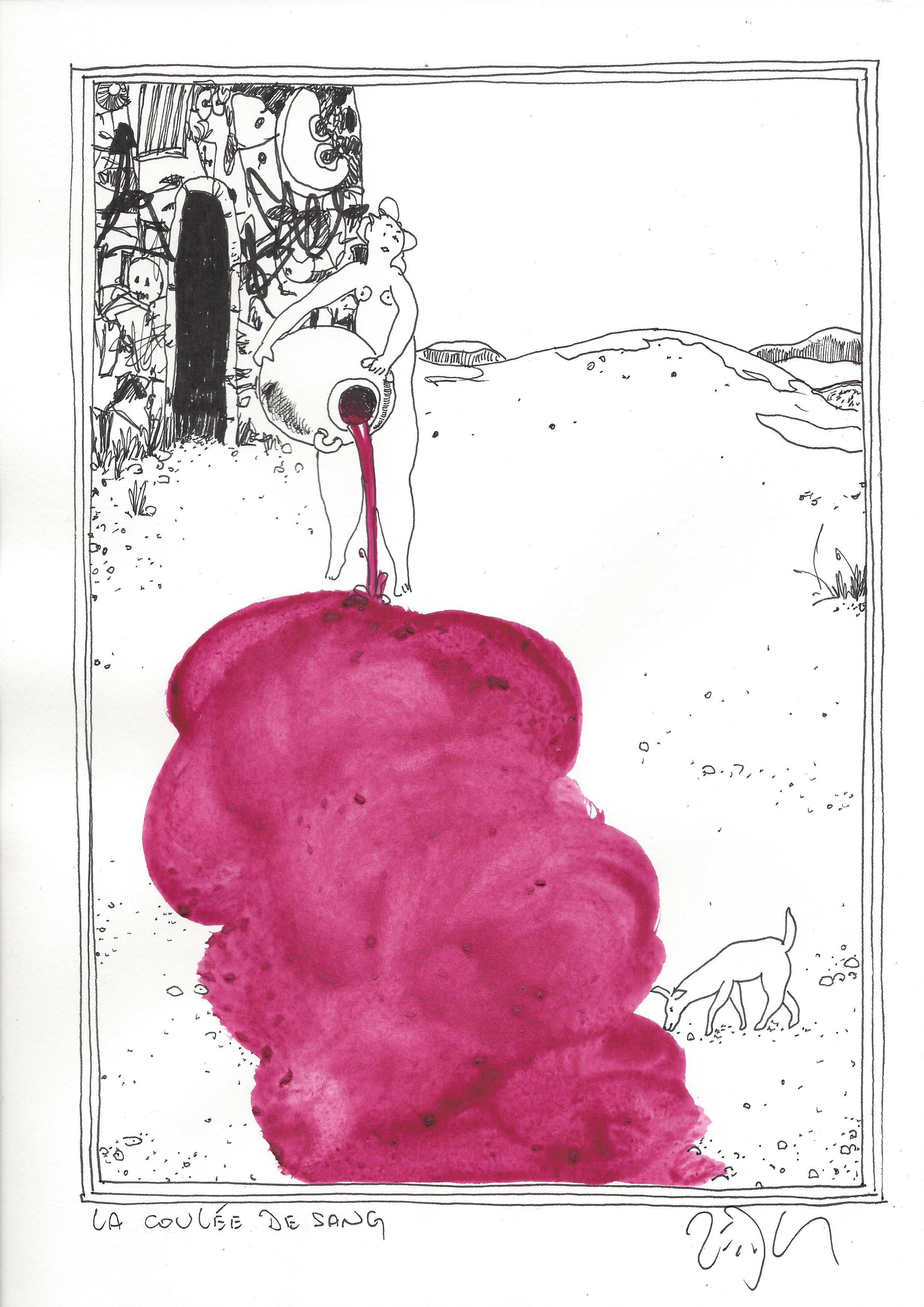 « Pouring out the blood – La coulée de sang »