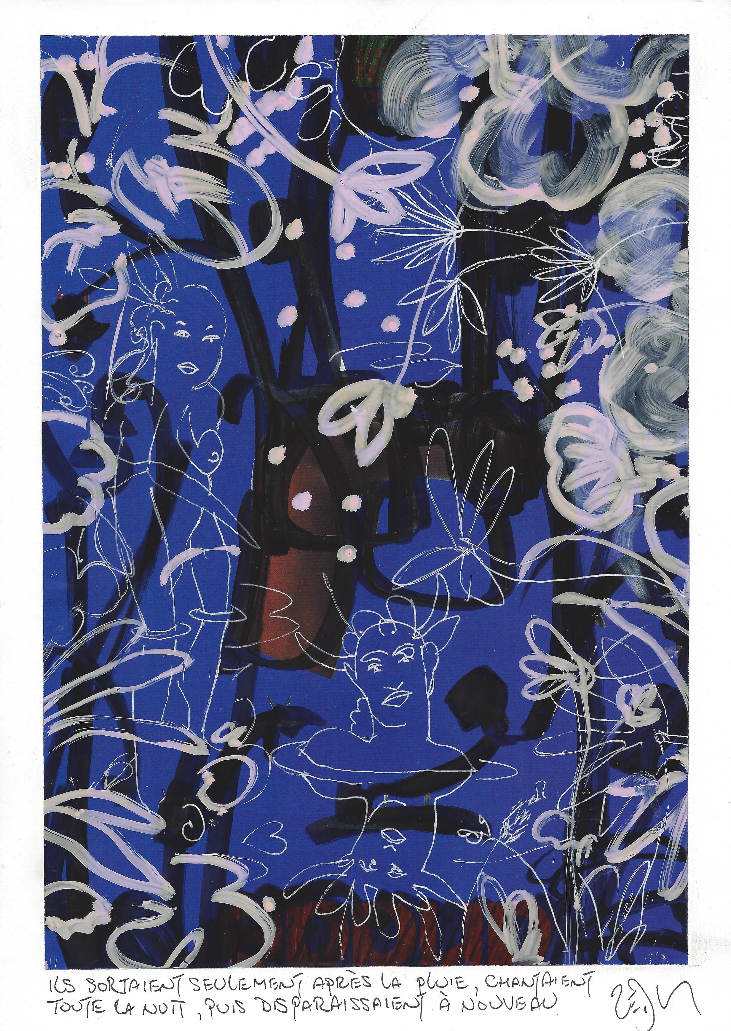 « They only came out after the rain, sang all night, and were gone again – Ils sortaient seulement après la pluie, chantaient toute la nuit, puis disparaissaient à nouveau »