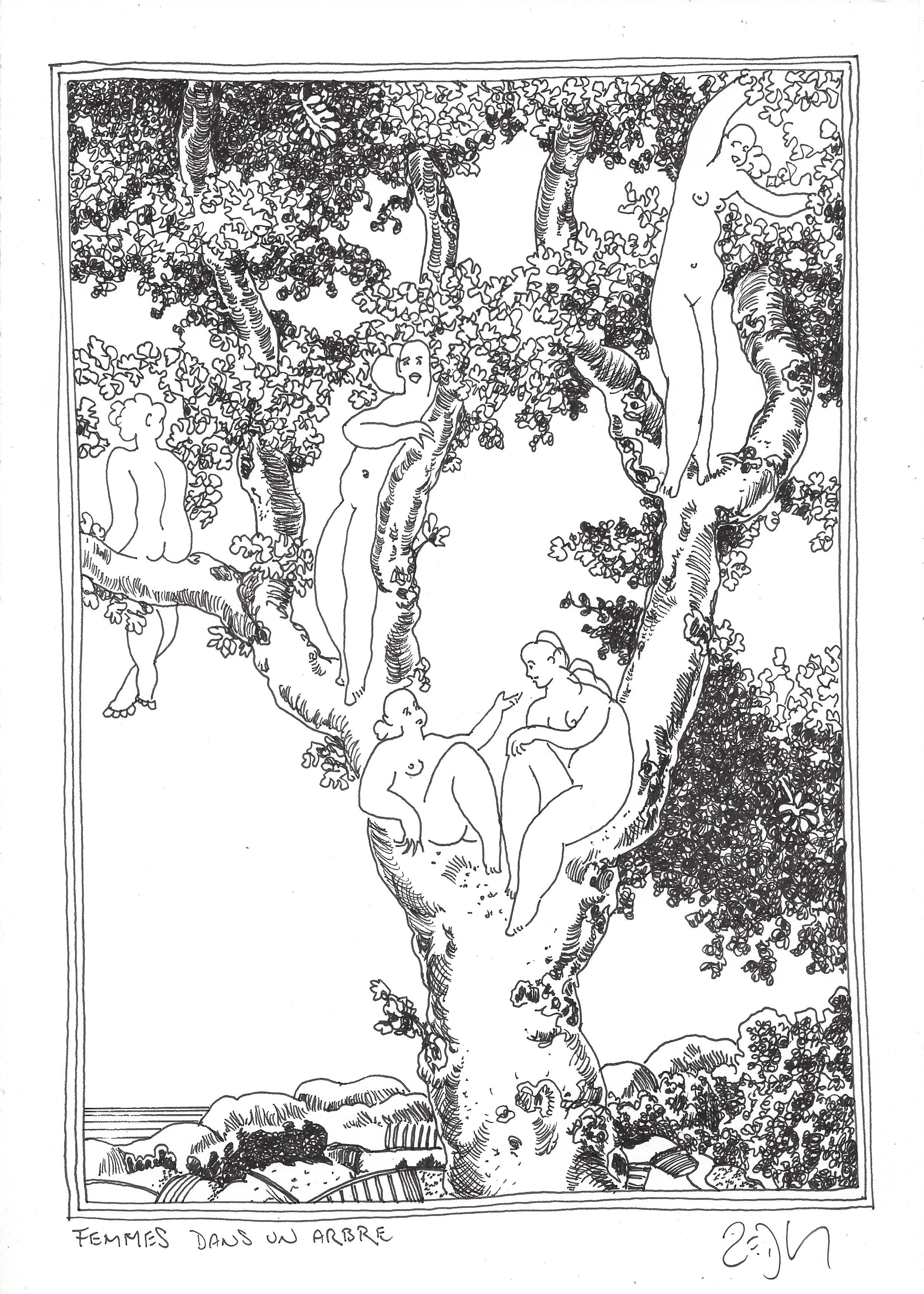 « Women in a tree – Femmes dans un arbre »