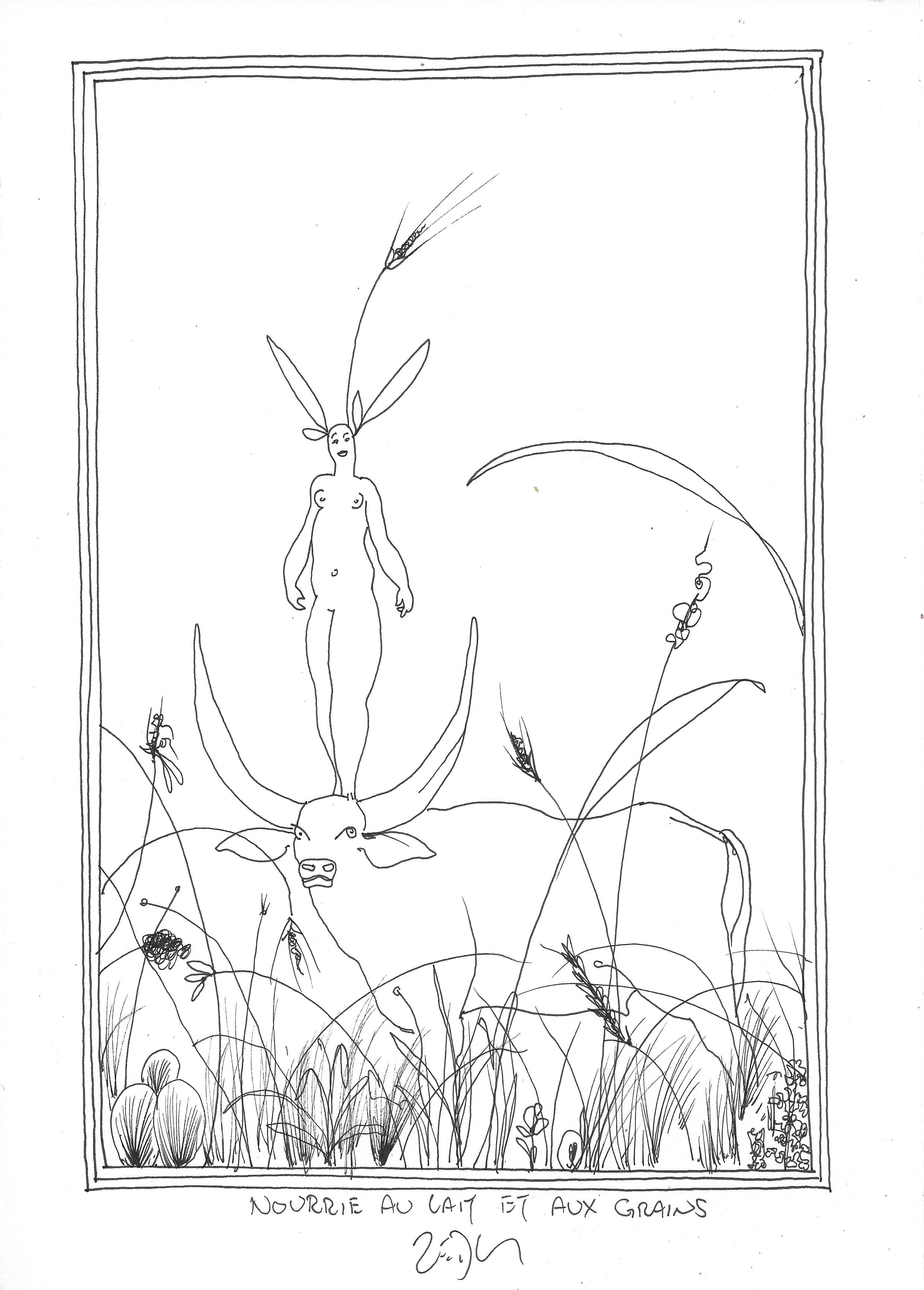 « Raised on milk and grain – Nourrie au lait et aux grains »