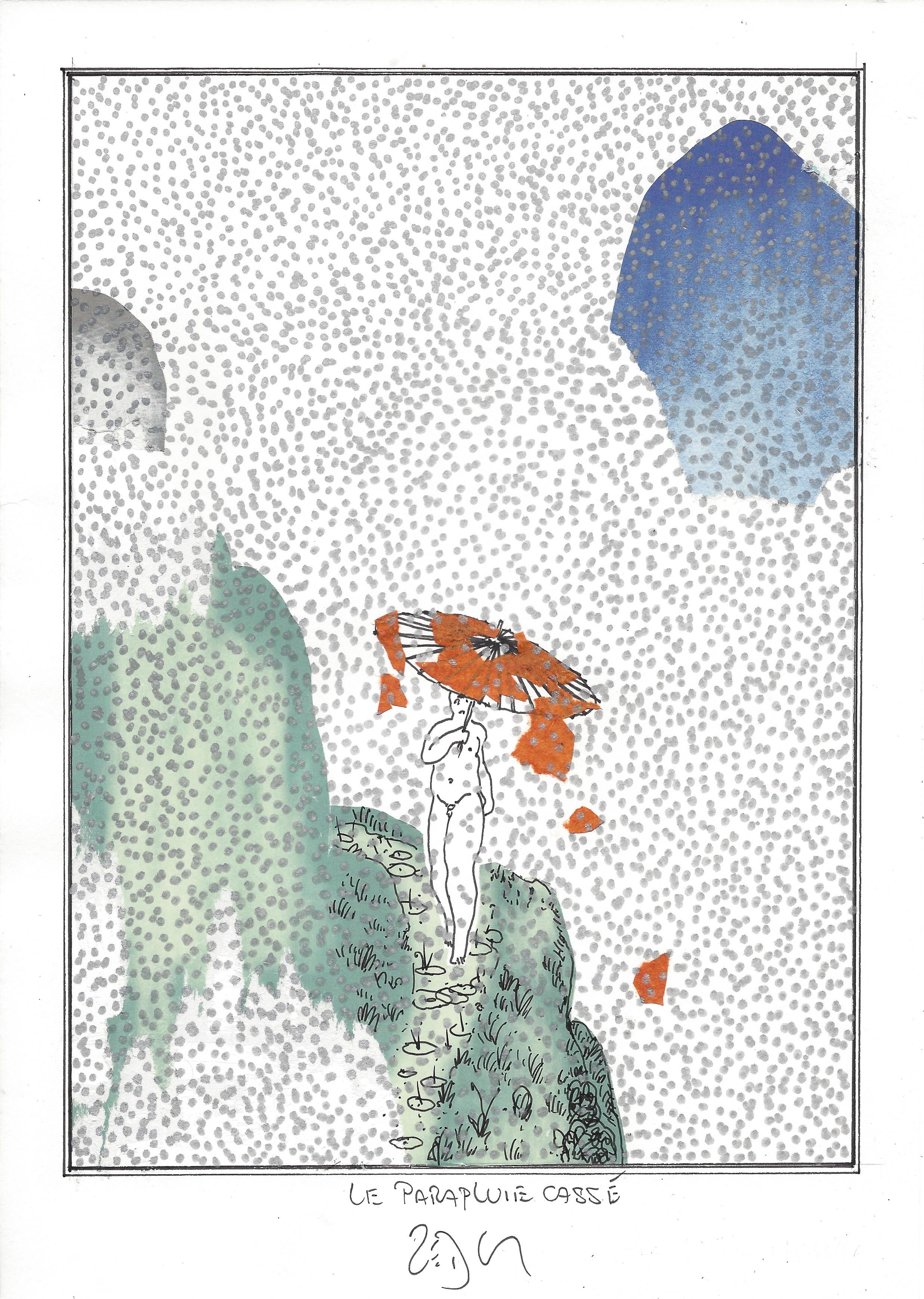 « The broken umbrella – Le parapluie cassé »