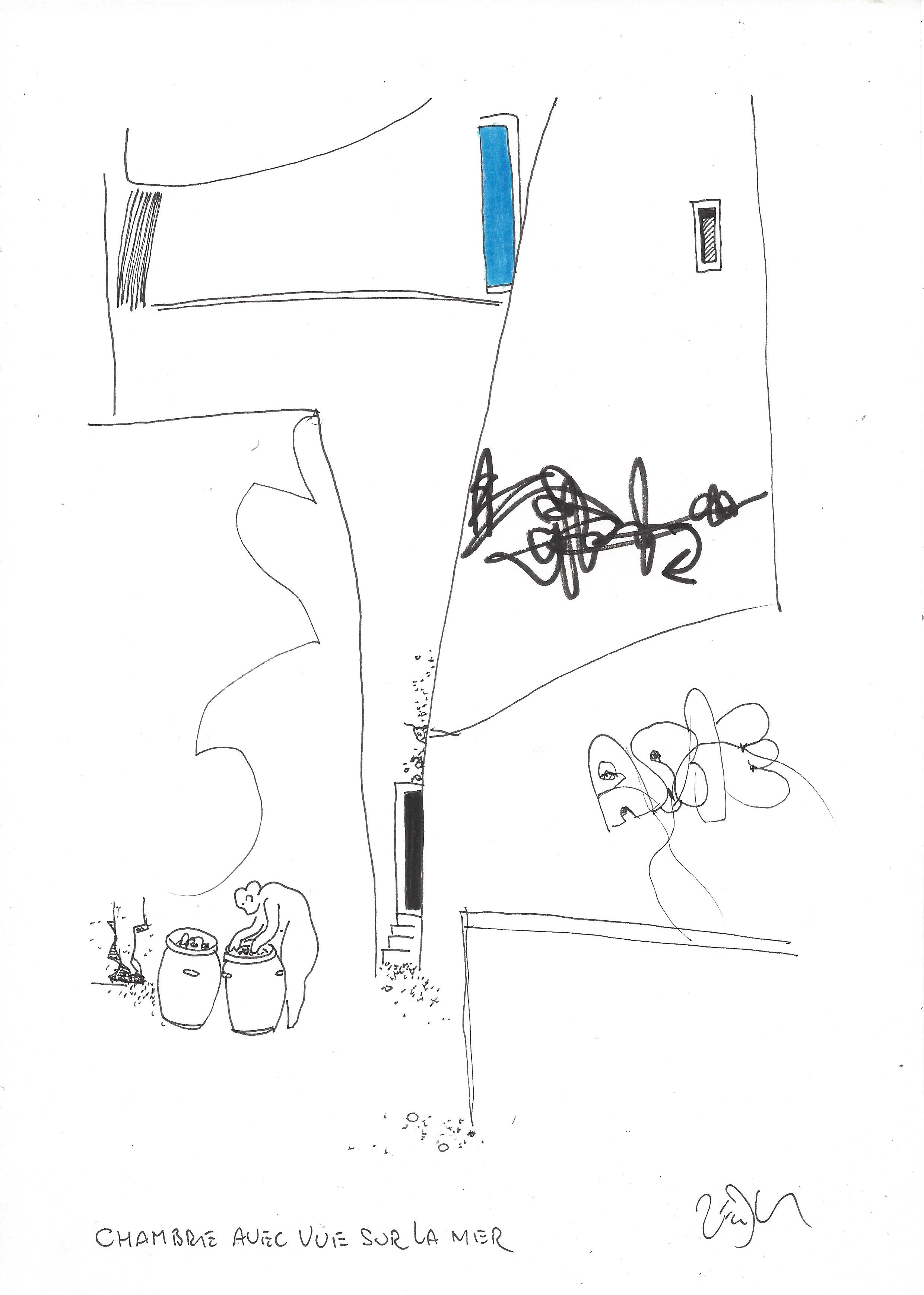 « Room with a sea view – Chambre avec vue sur la mer »