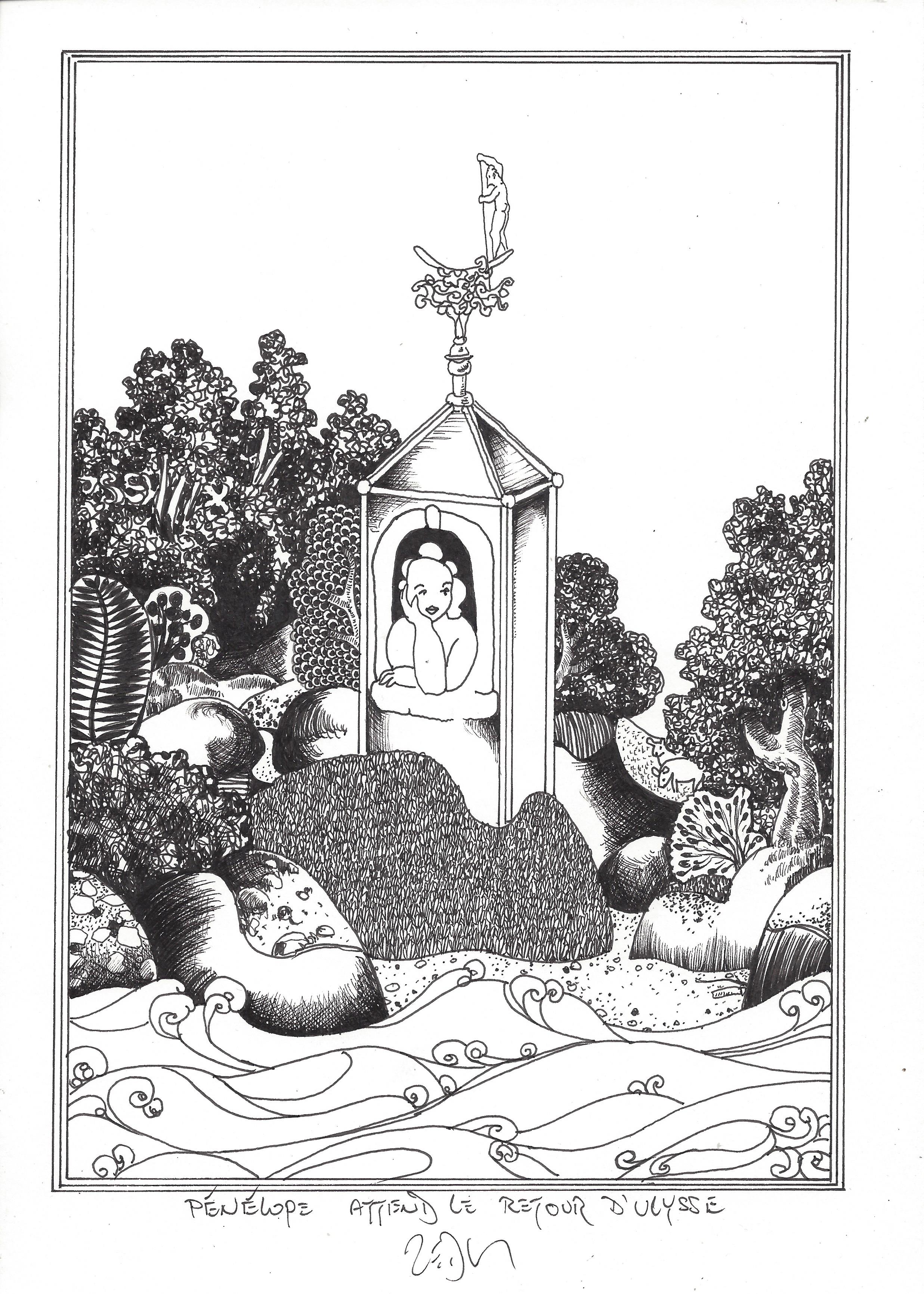 « Penelope awaits the return of Ulysses – Pénélope attend le retour d’Ulysse »
