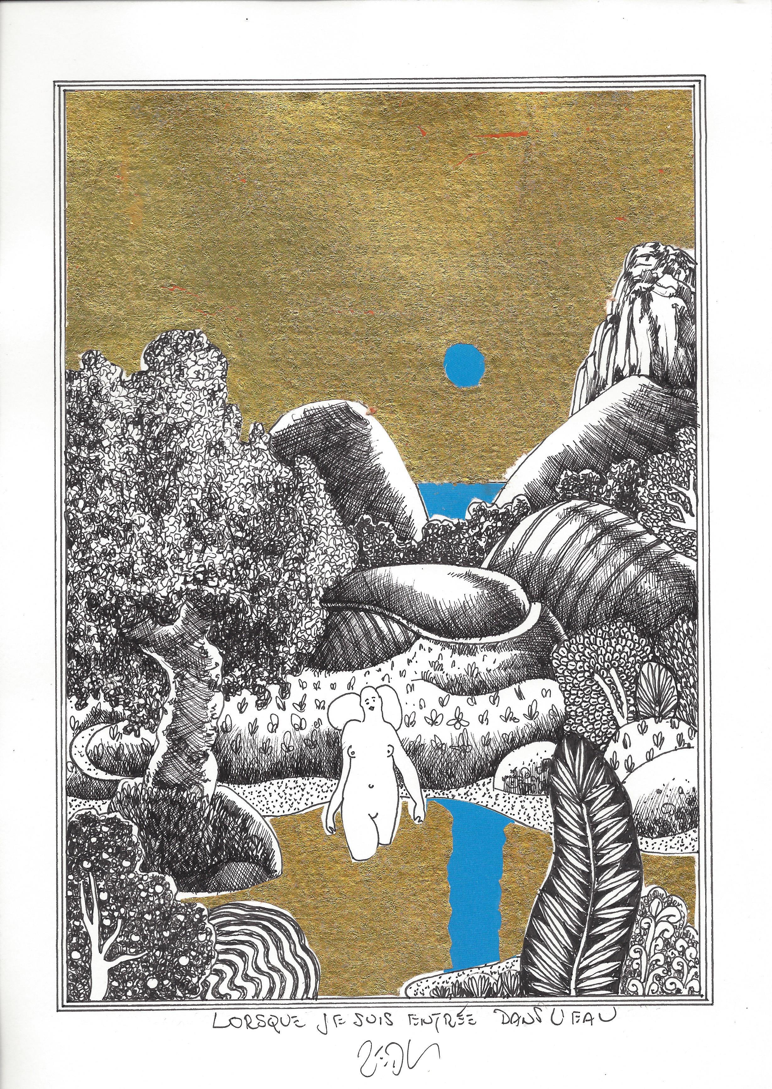 « As I stepped into the water – Lorsque je suis entrée dans l’eau »