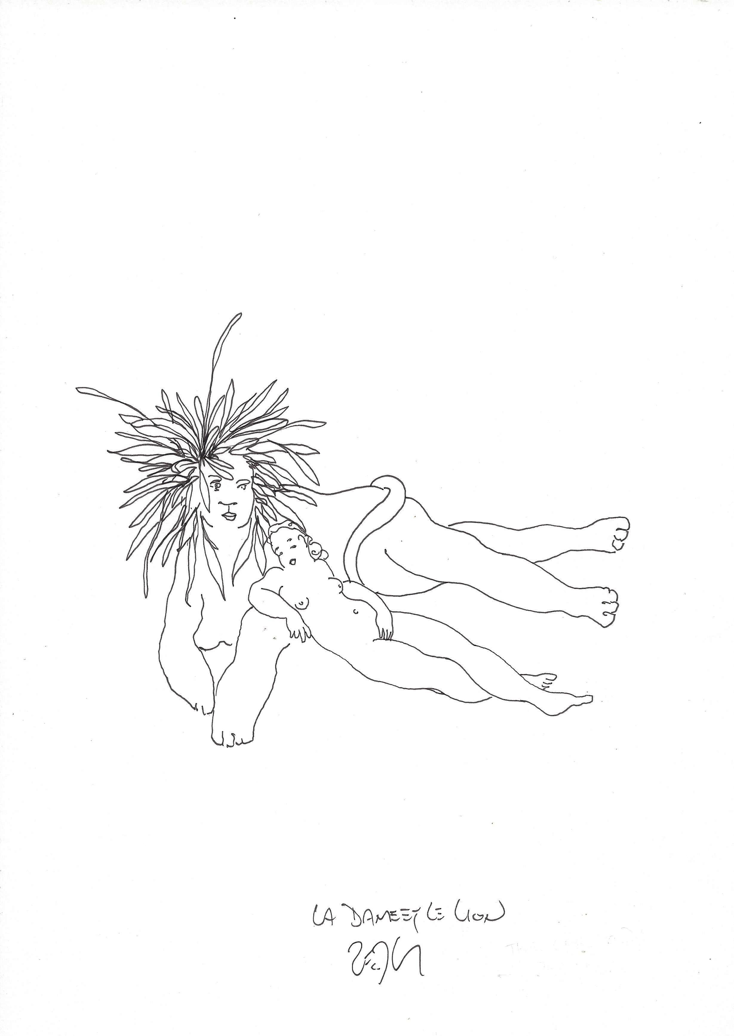 « The lady and the lion – La dame et le lion »