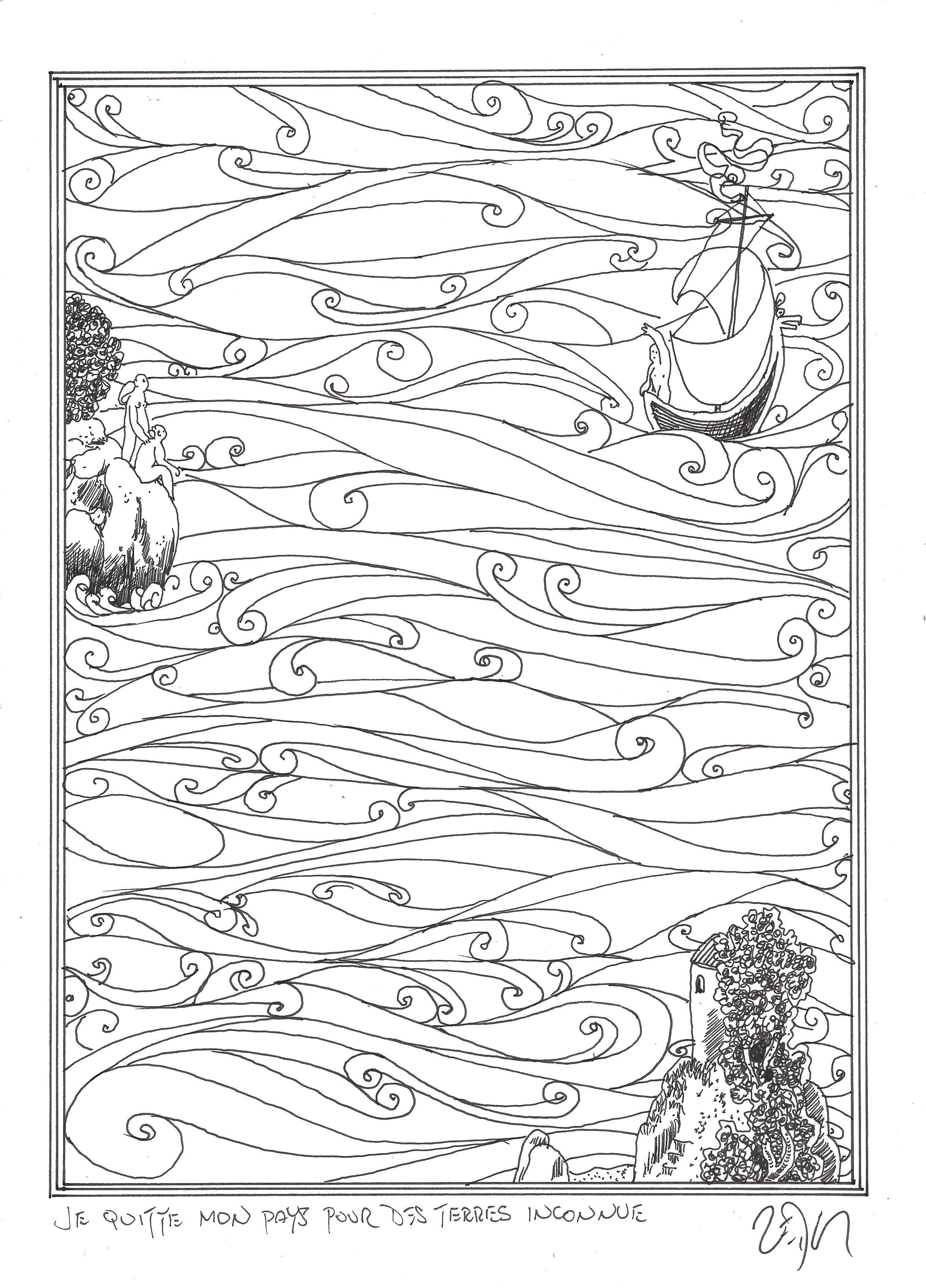 « I leave my home for lands unknown – Je quitte mon pays pour des terres inconnues »