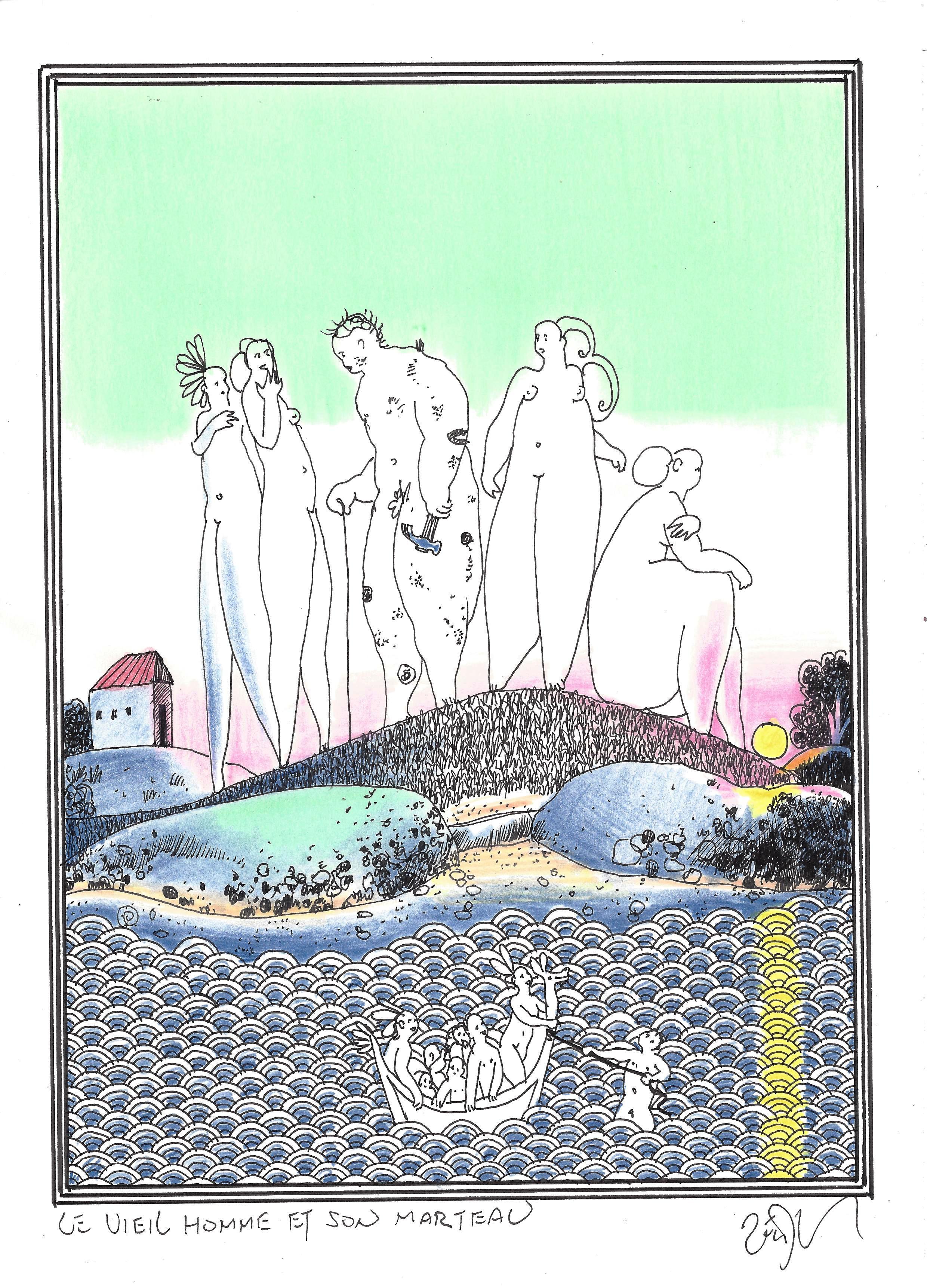 « The old man and his hammer – Le vieil homme et son marteau »