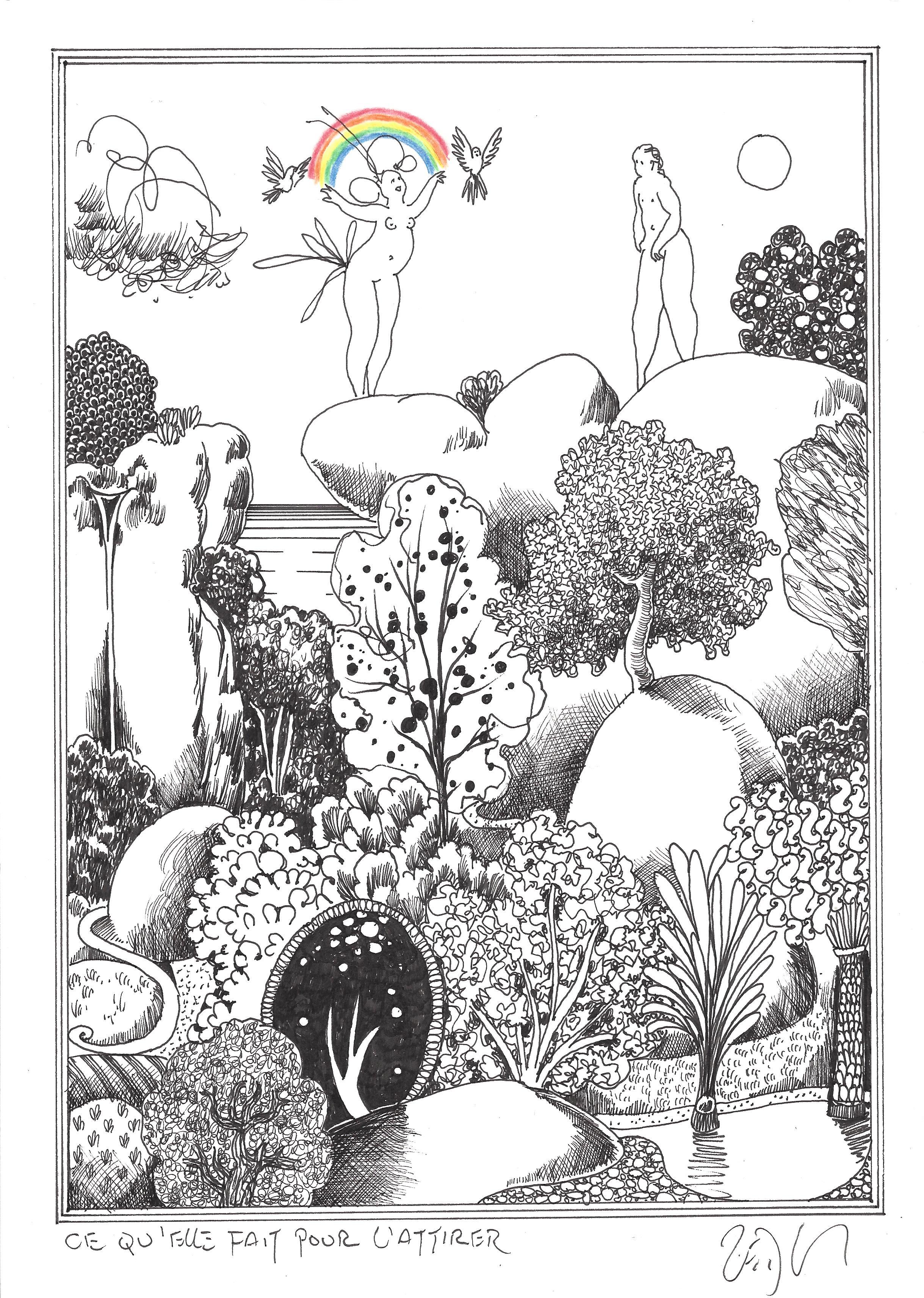 « What she does to attract him – Ce qu’elle fait pour l’attirer »