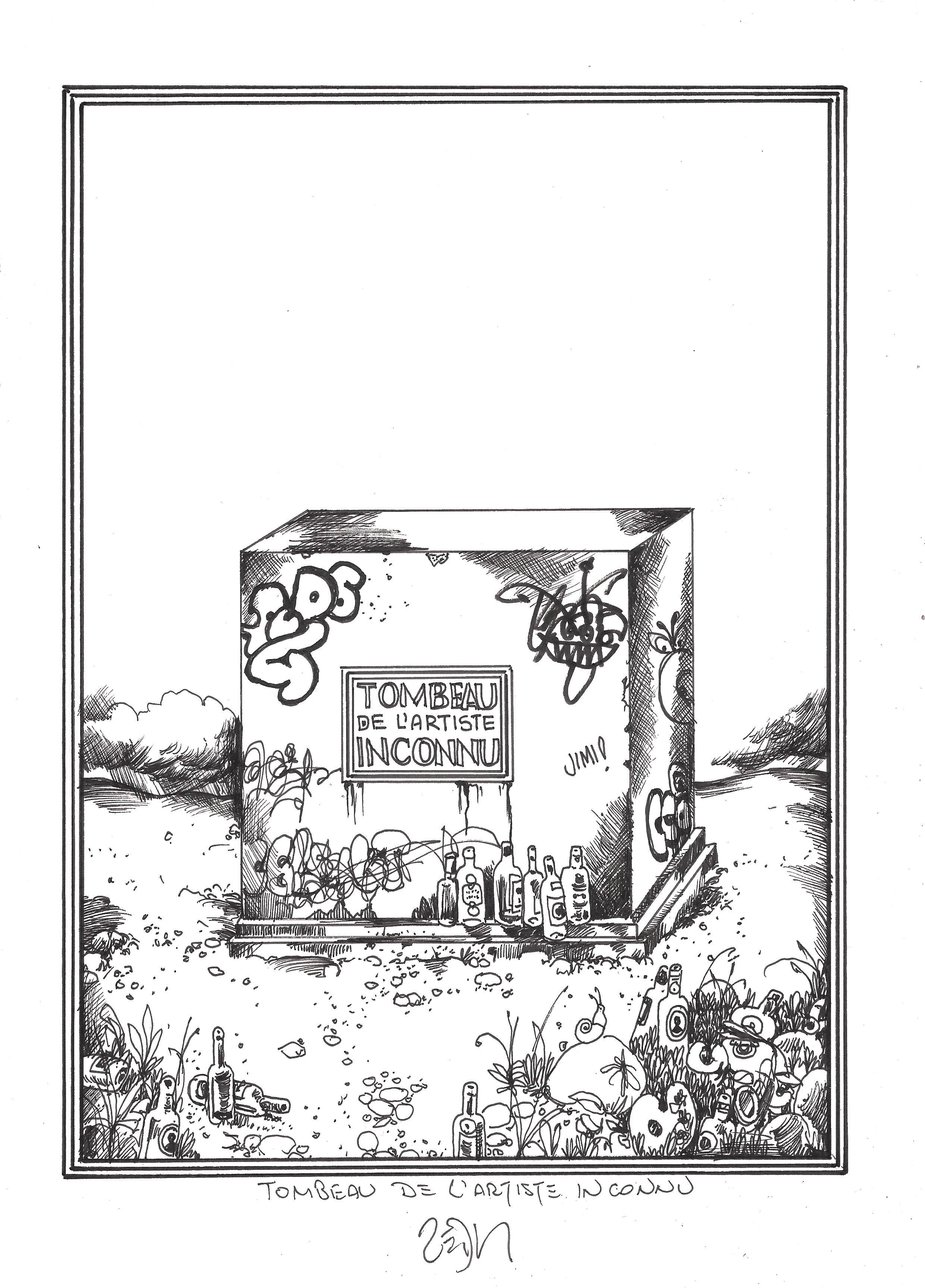 « Tomb of the unknown artist – Tombeau de l’artiste inconnu »