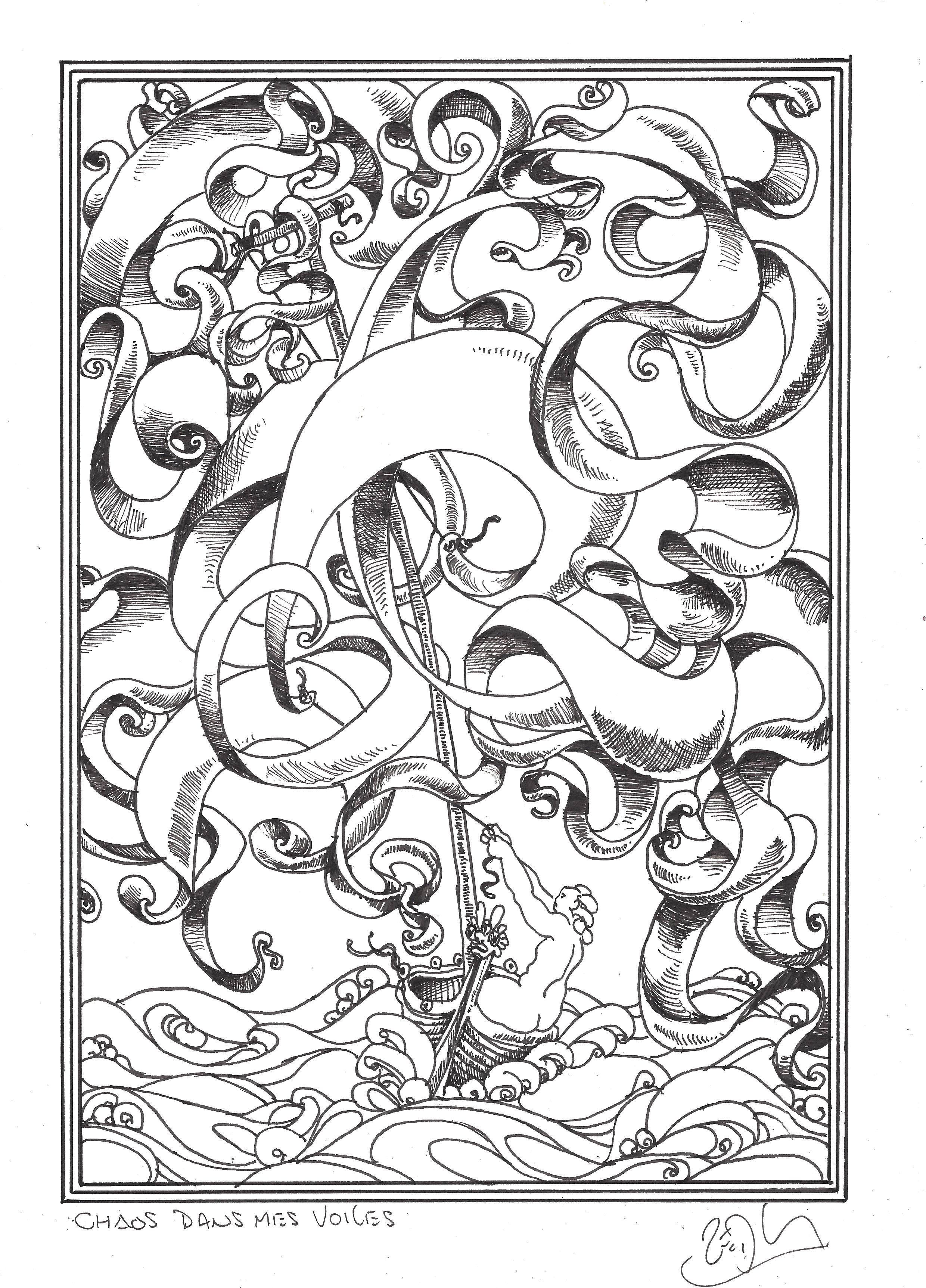 « My sails in disarray – Chaos dans mes voiles »