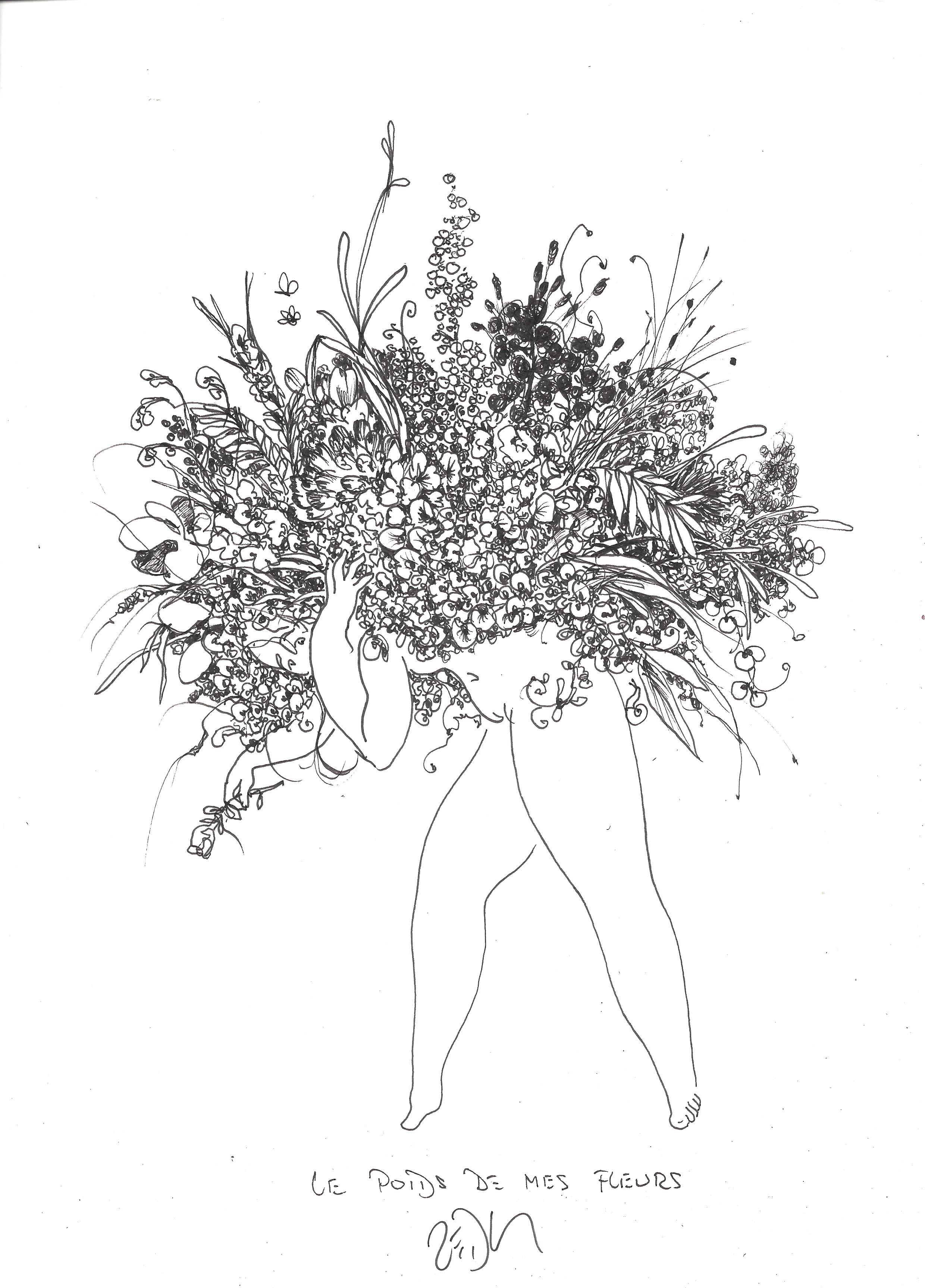 « The weight of my flowers – Le poids de mes fleurs »