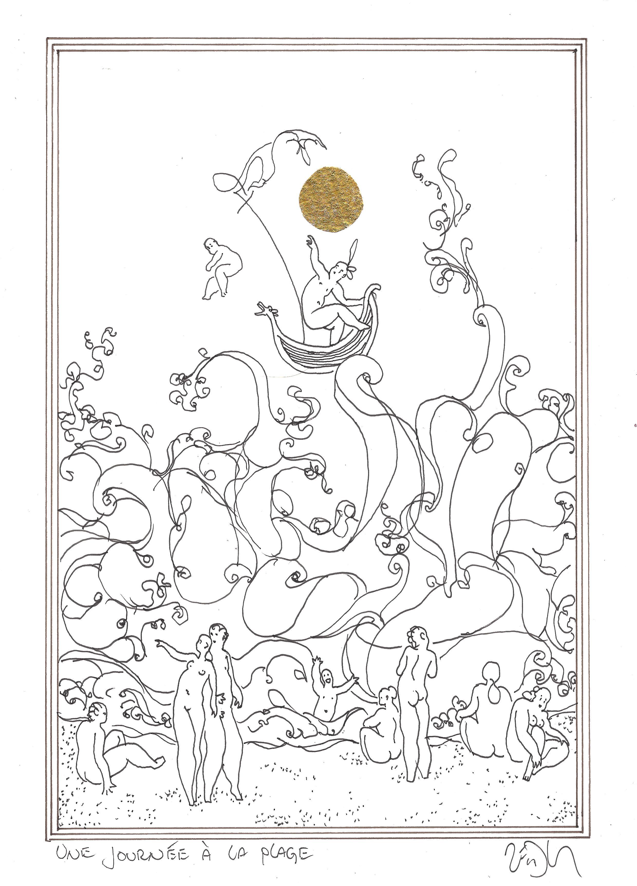 « A day on the beach – Une journée à la plage »