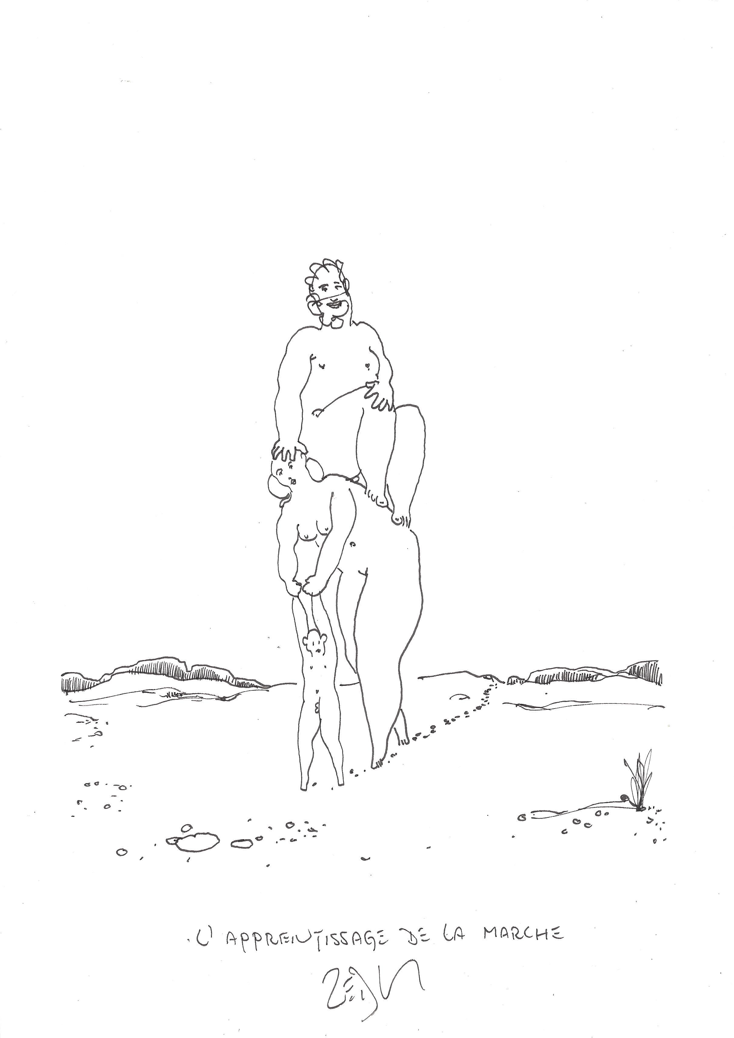 « Learning to walk – L’apprentissage de la marche »