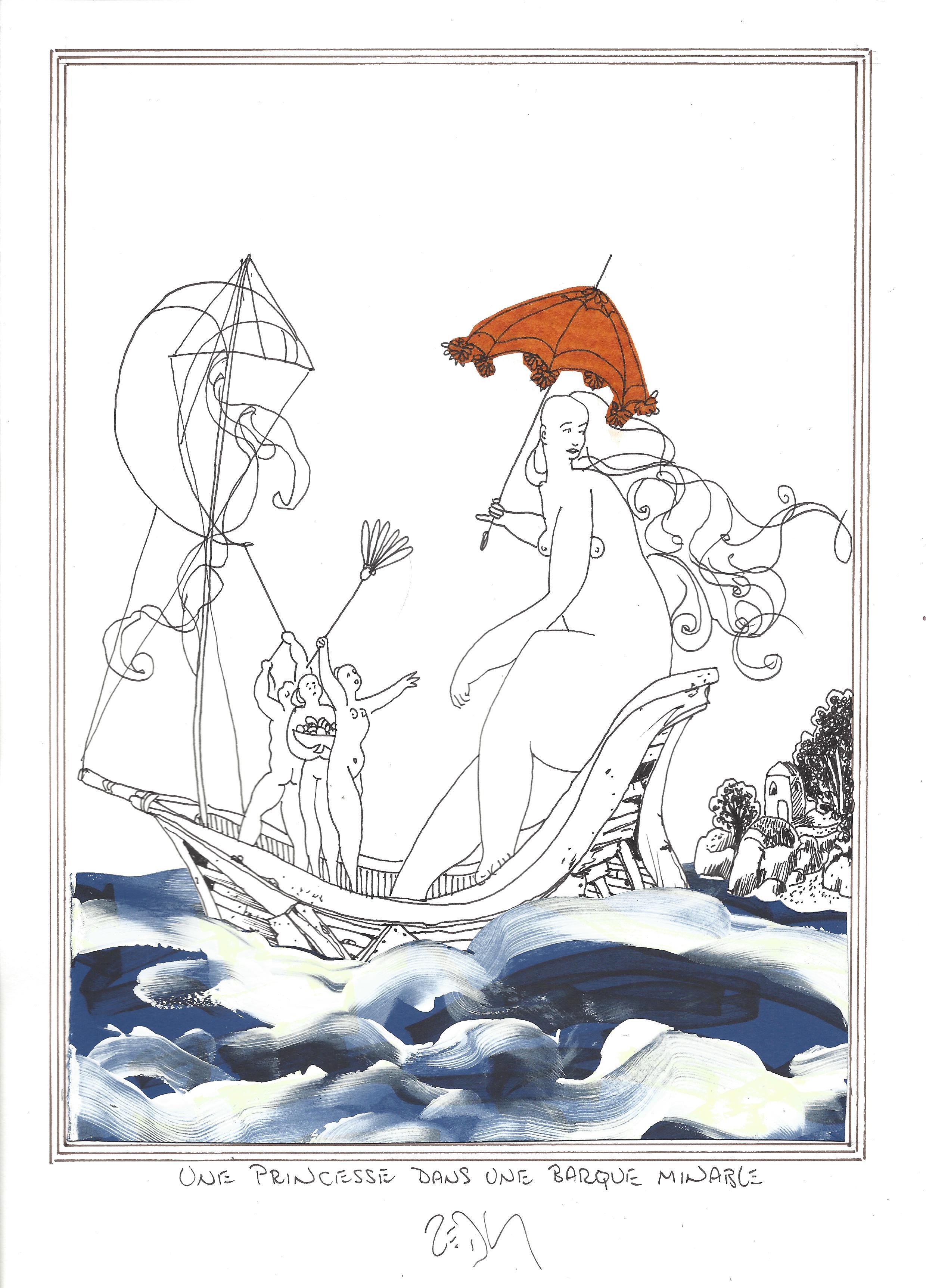 « Princess on a shabby boat – Une princesse dans une barque minable »