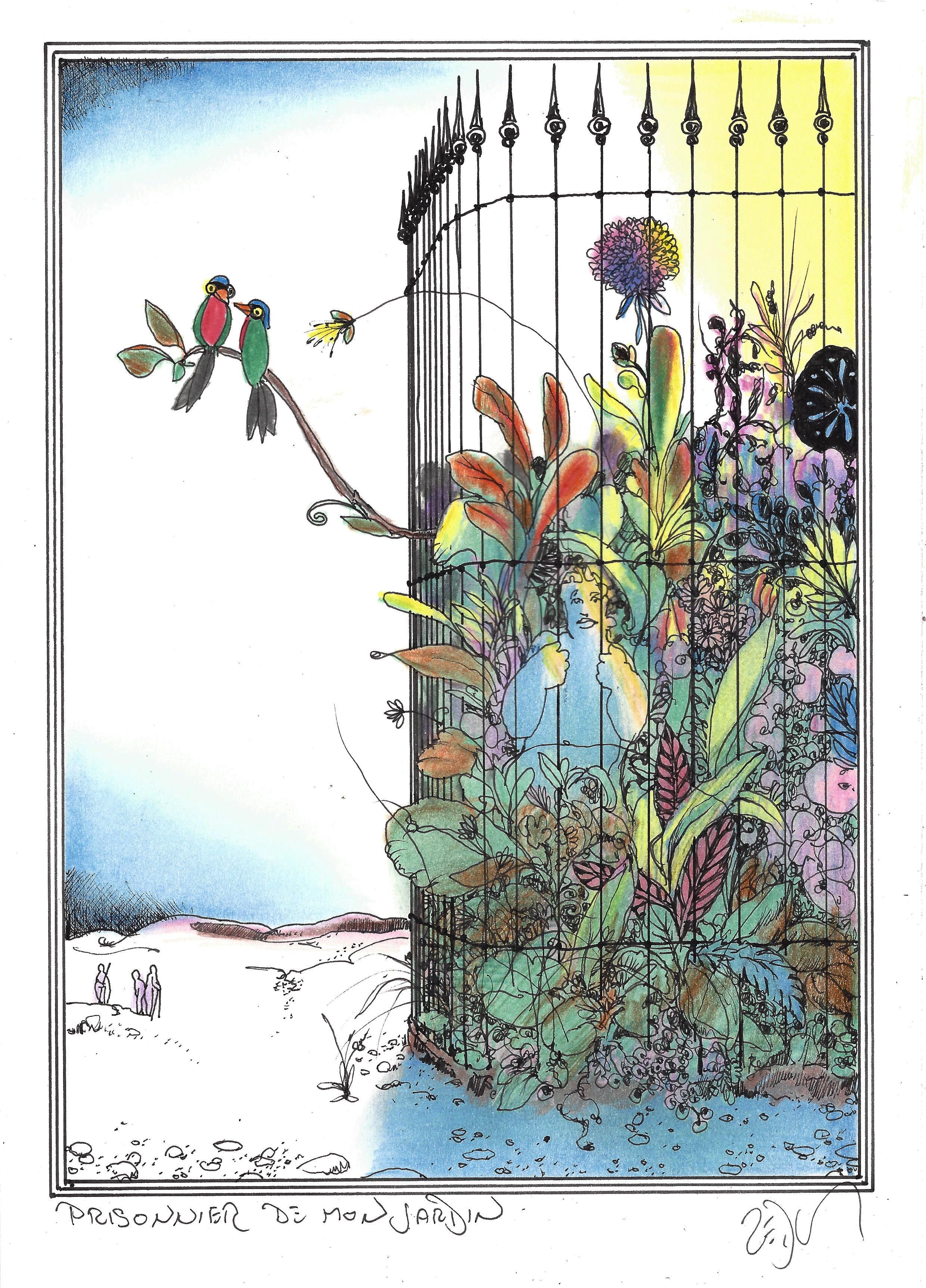 « Trapped in my garden – Prisonnier de mon jardin »