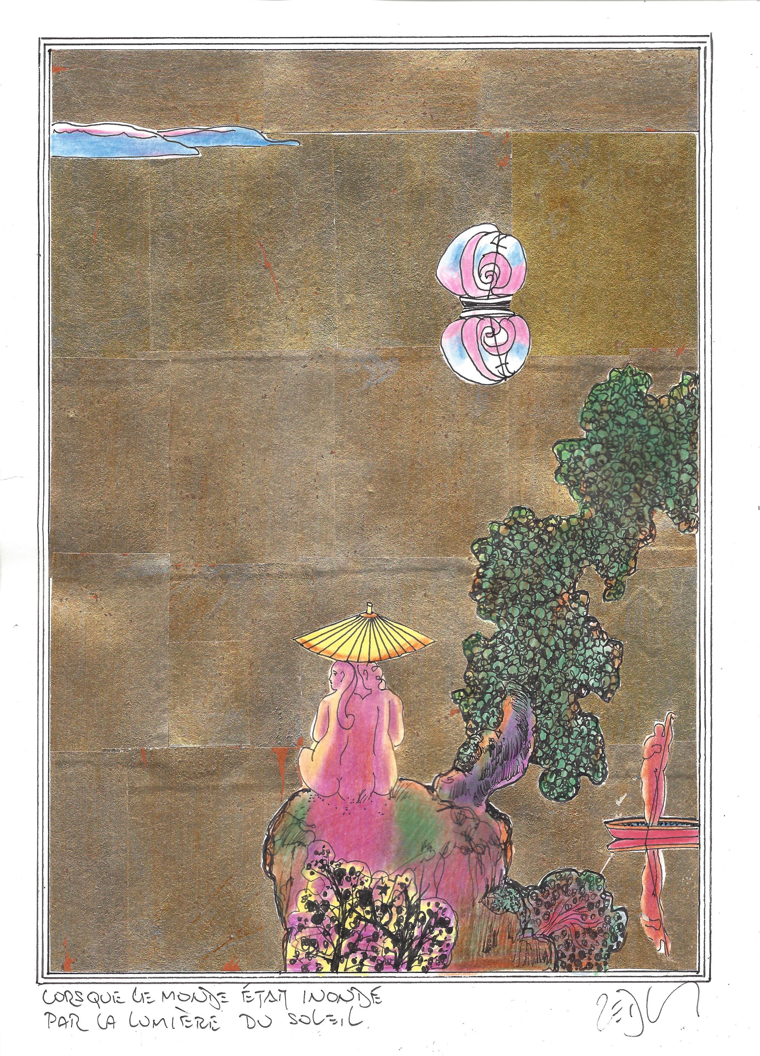 « When the world was flooded with sunlight – Lorsque le monde était inondé par la lumière du soleil »