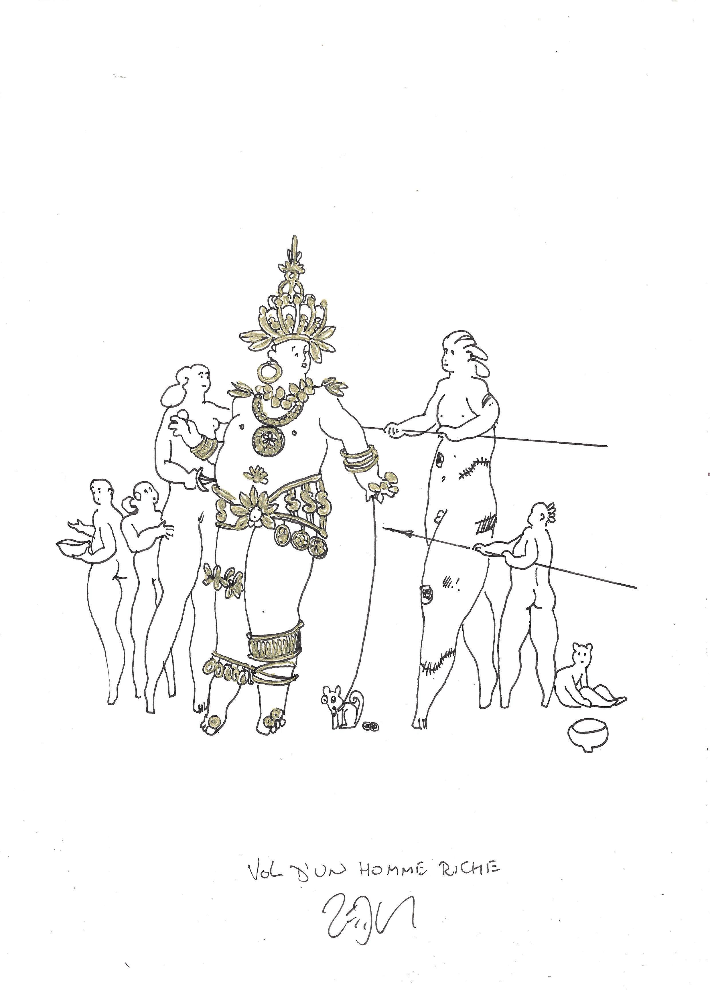 « Robbing the rich man – Vol d’un homme riche »