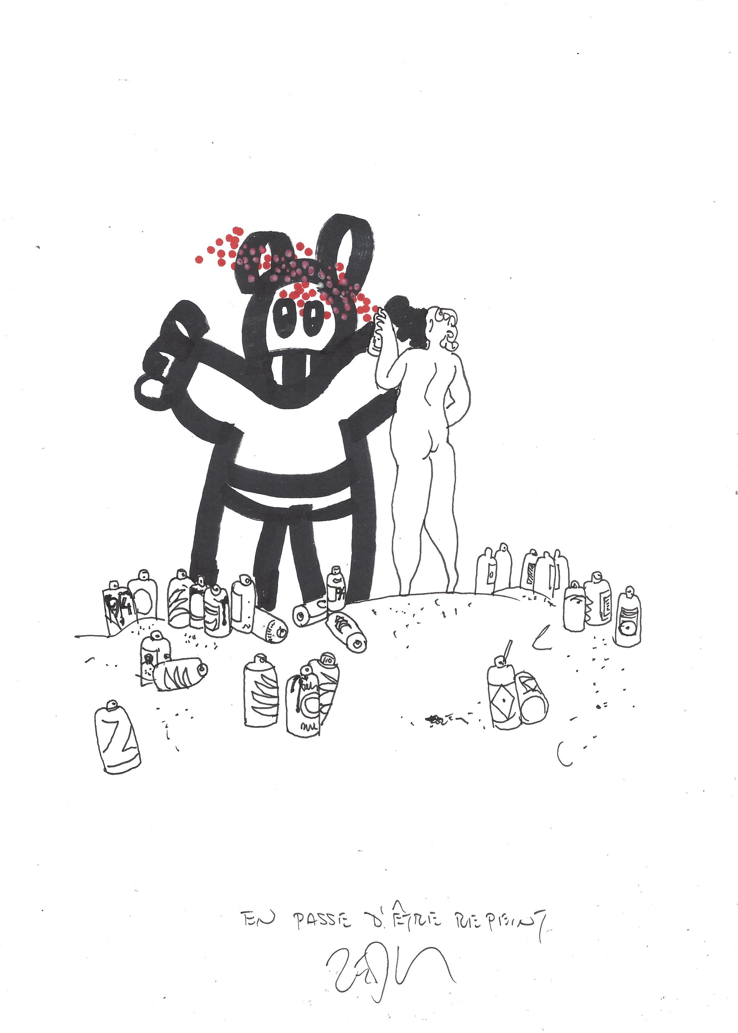 « Soon to be painted over – En passe d’être repeint »