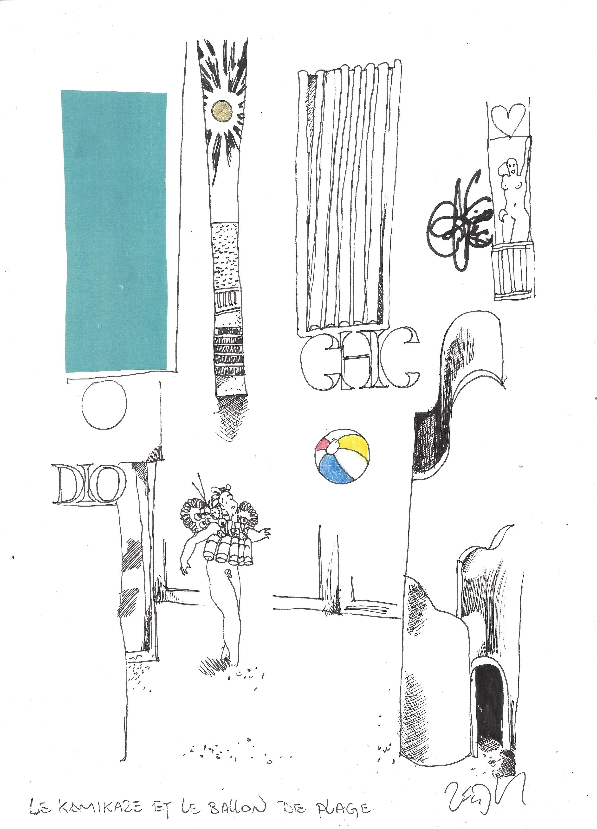 « The suicide bomber and the beach ball – Le kamikaze et le ballon de plage »