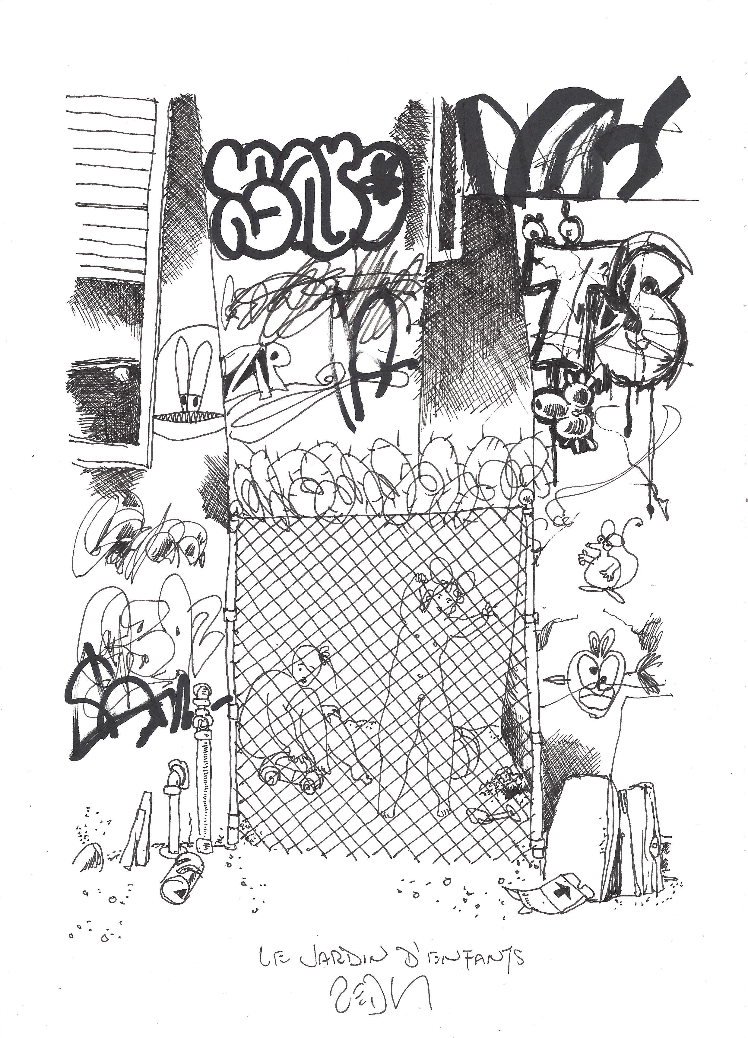 « Children’s playground – Le jardin d’enfants »