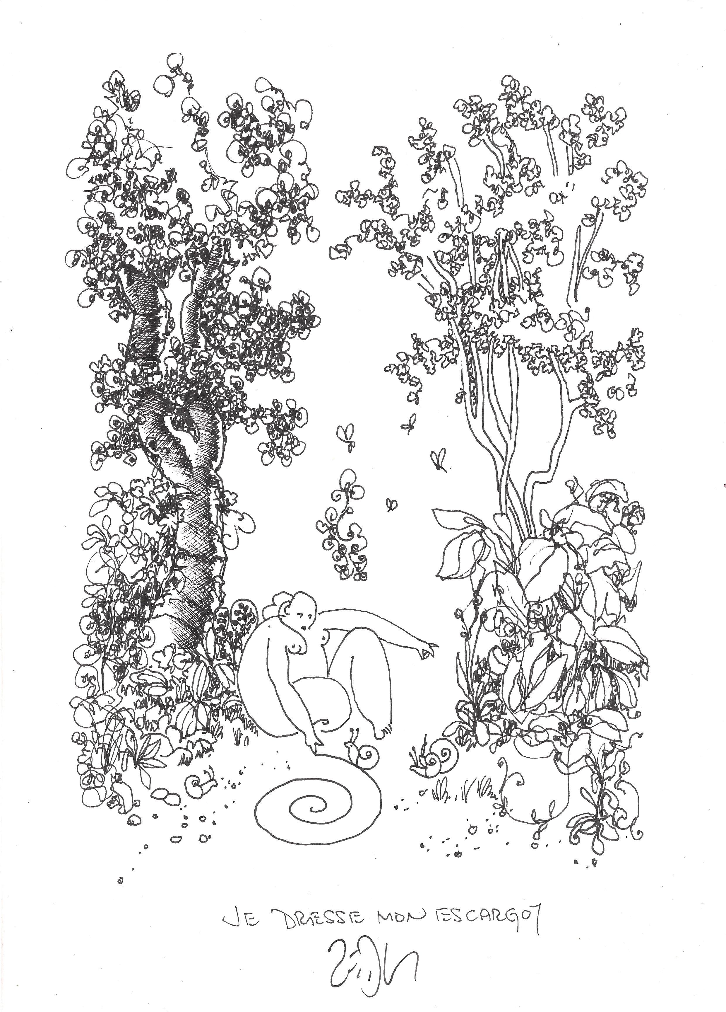 « Training my snail – Je dresse mon escargot »