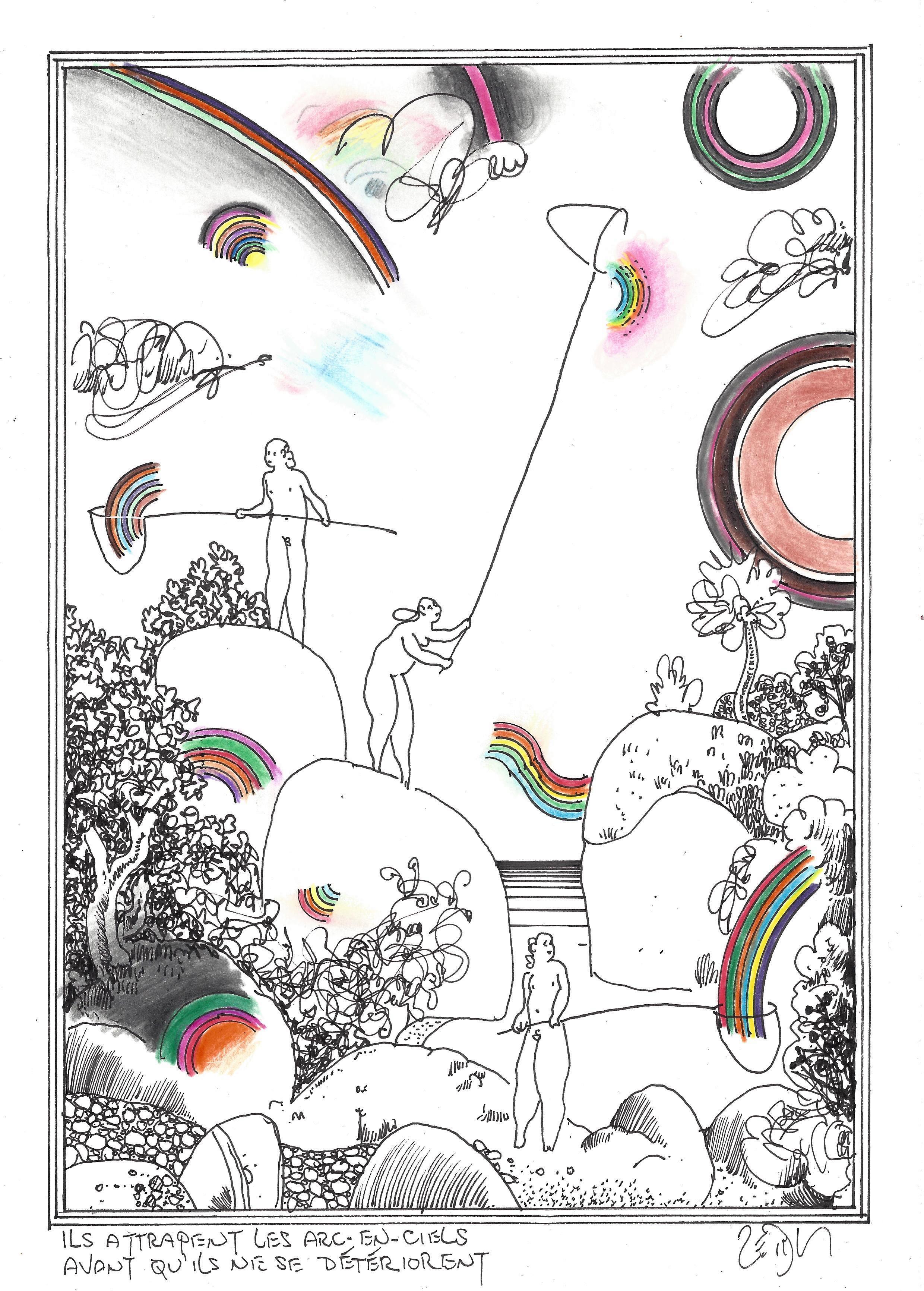 « Catching rainbows before they go bad – Ils attrapent les arc-en-ciels avant qu’ils ne se détériorent »