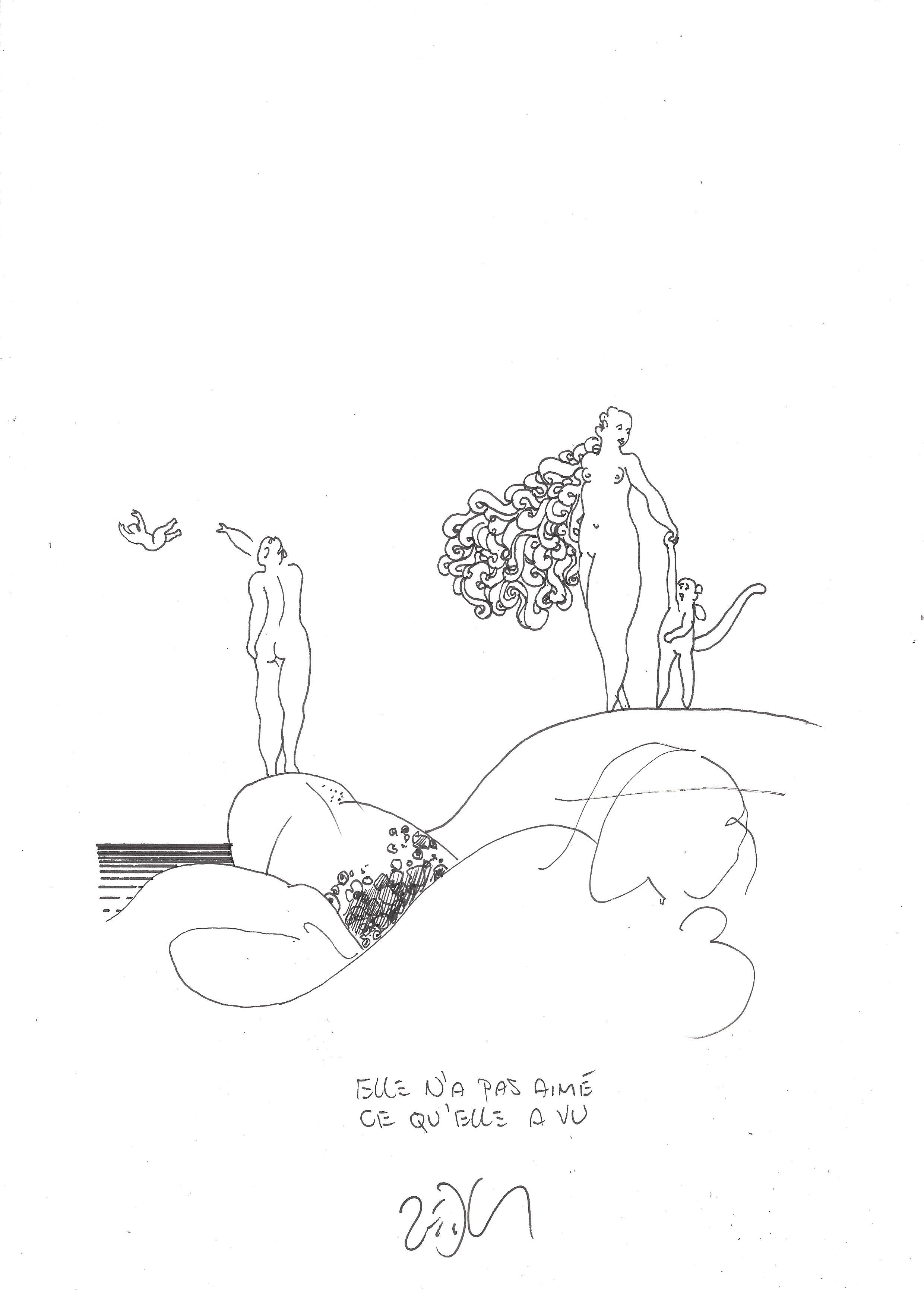 « She did not like what she saw – Elle n’a pas aimé ce qu’elle a vu »