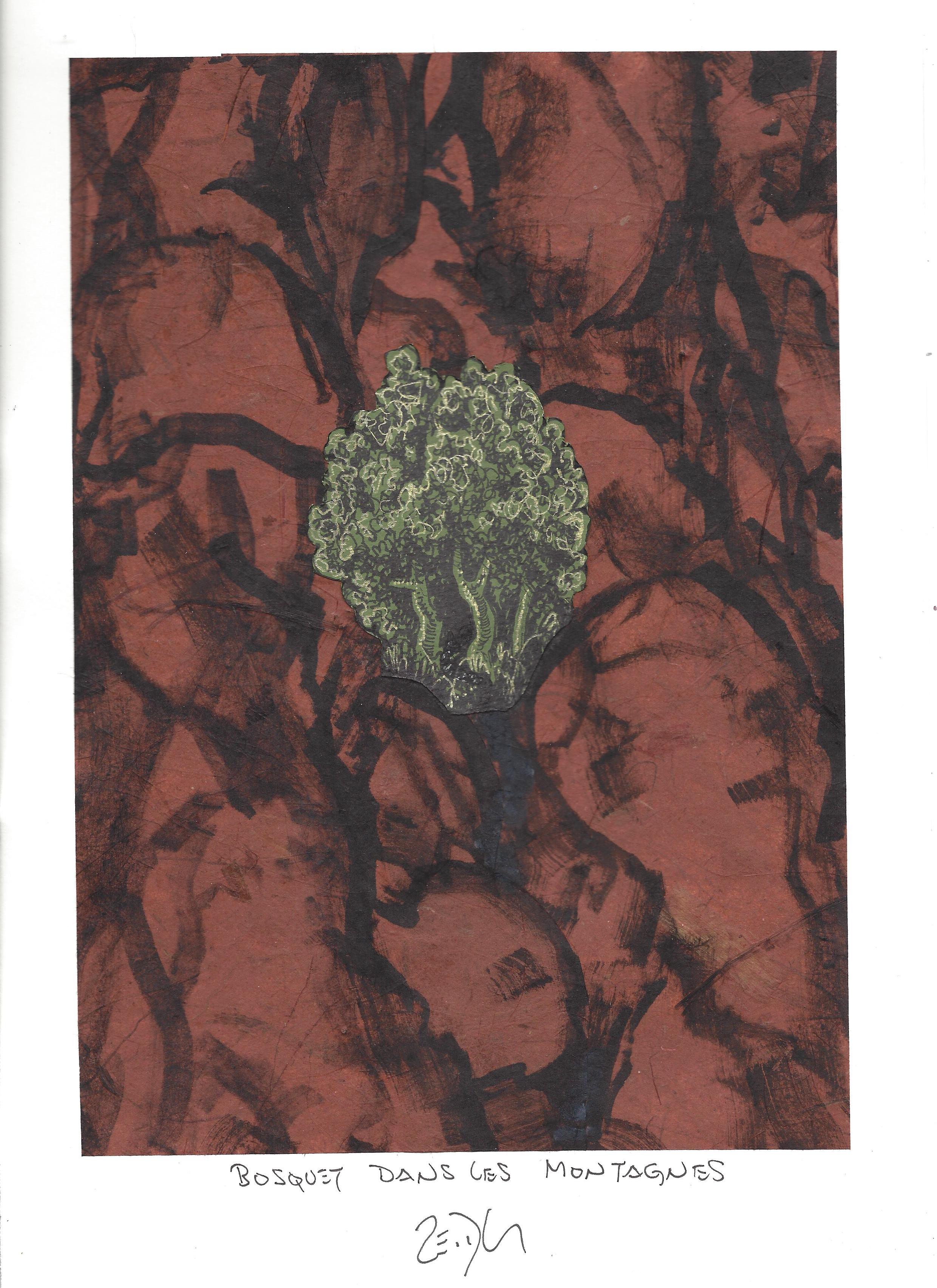 « Forest grove in the mountains – Bosquet dans les montagnes »