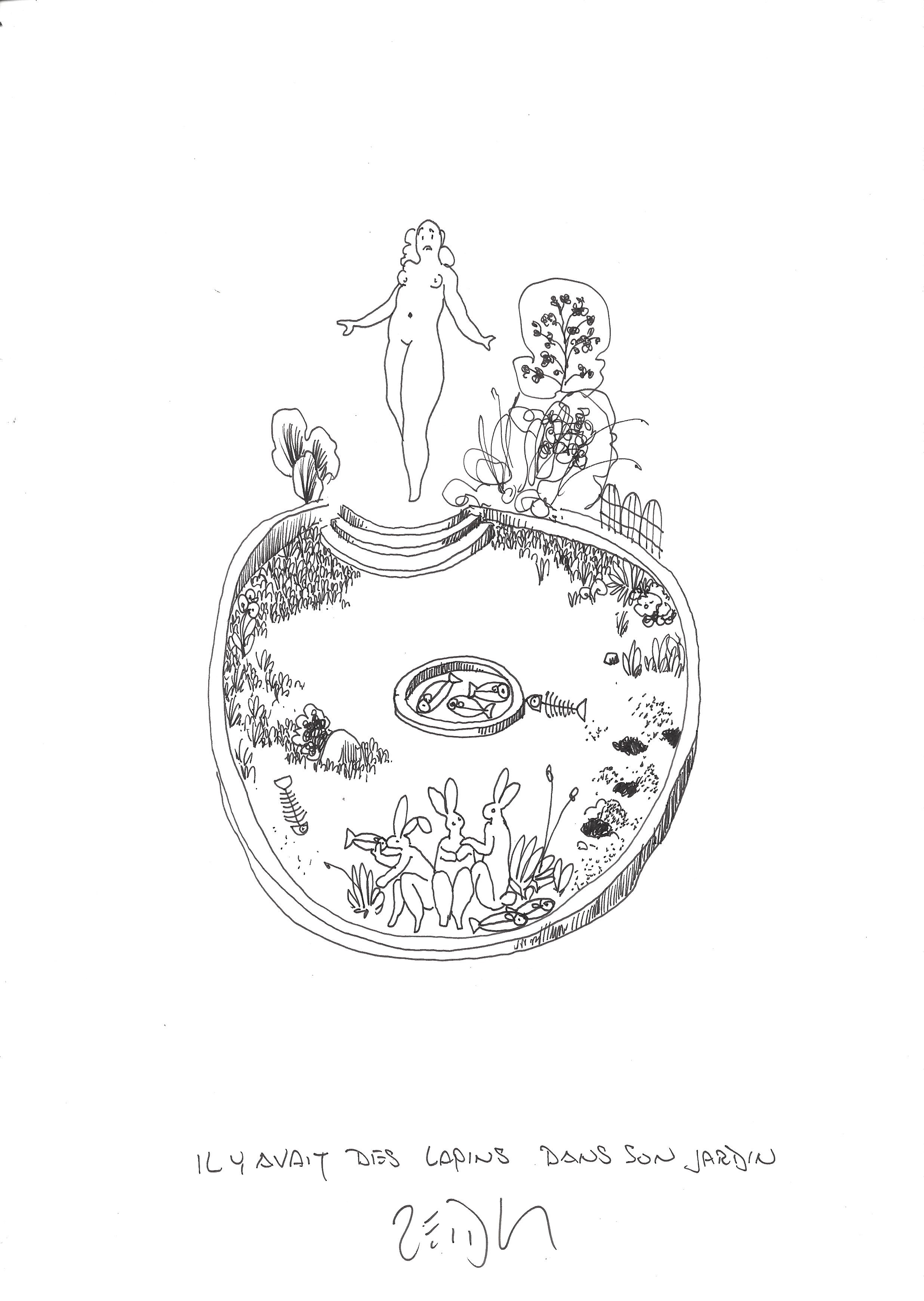 « There were rabbits in her garden – Ily avait des lapins dans son jardin »