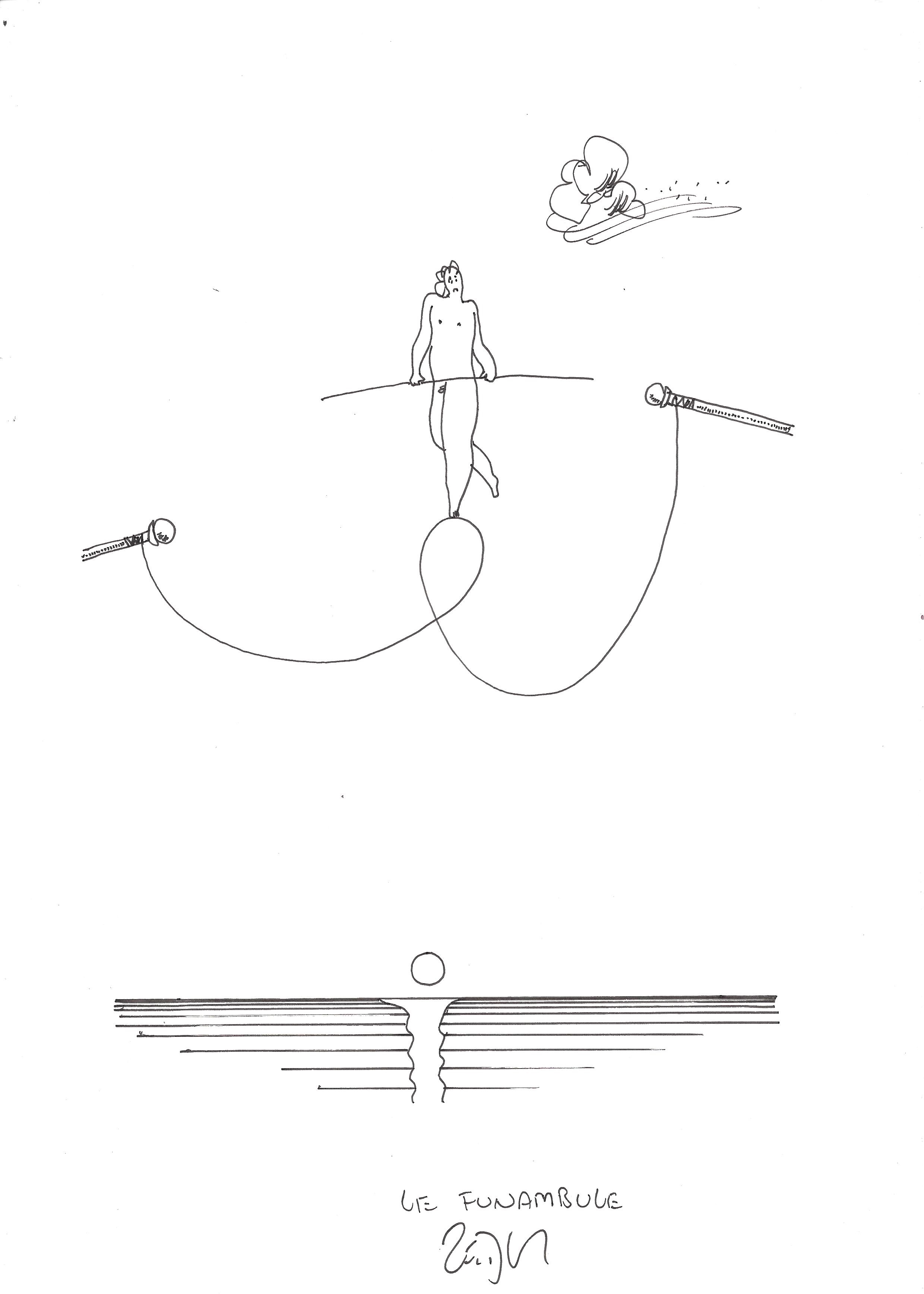 « The tightrope walker – Le funambule »