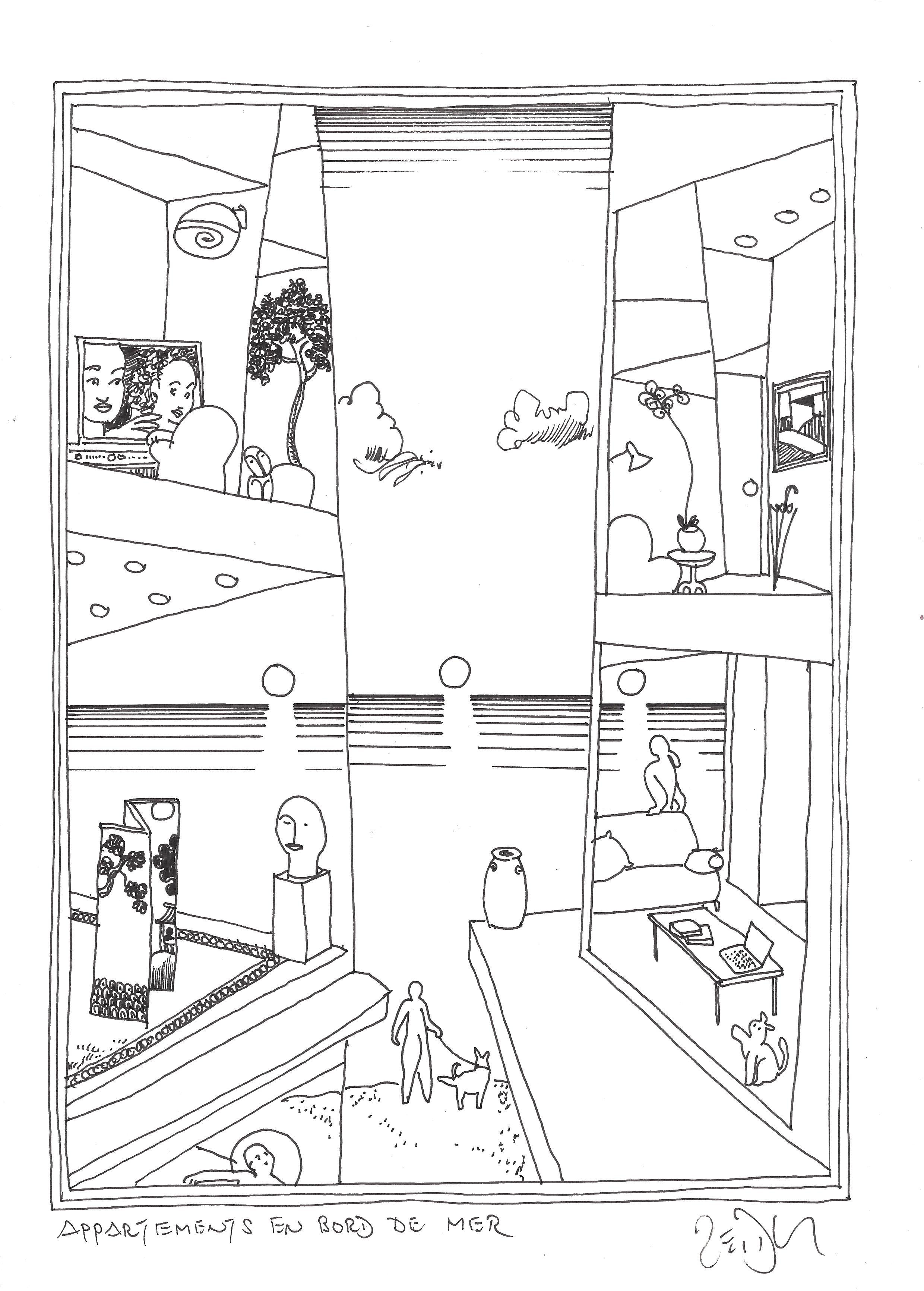 « Seaside apartments – Appartements en bord de mer »