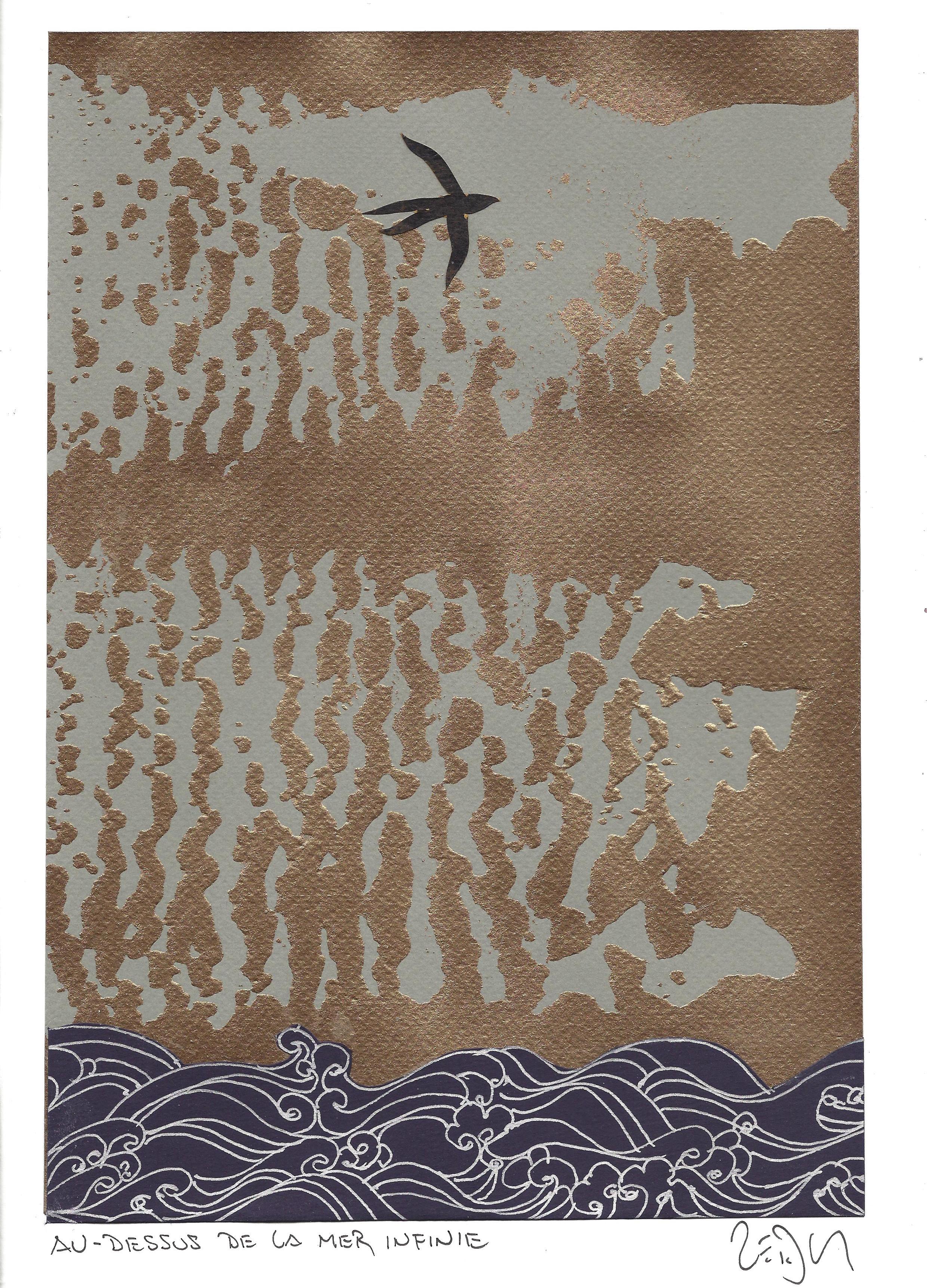 « Over the endless sea – Au-dessus de la mer infinie »