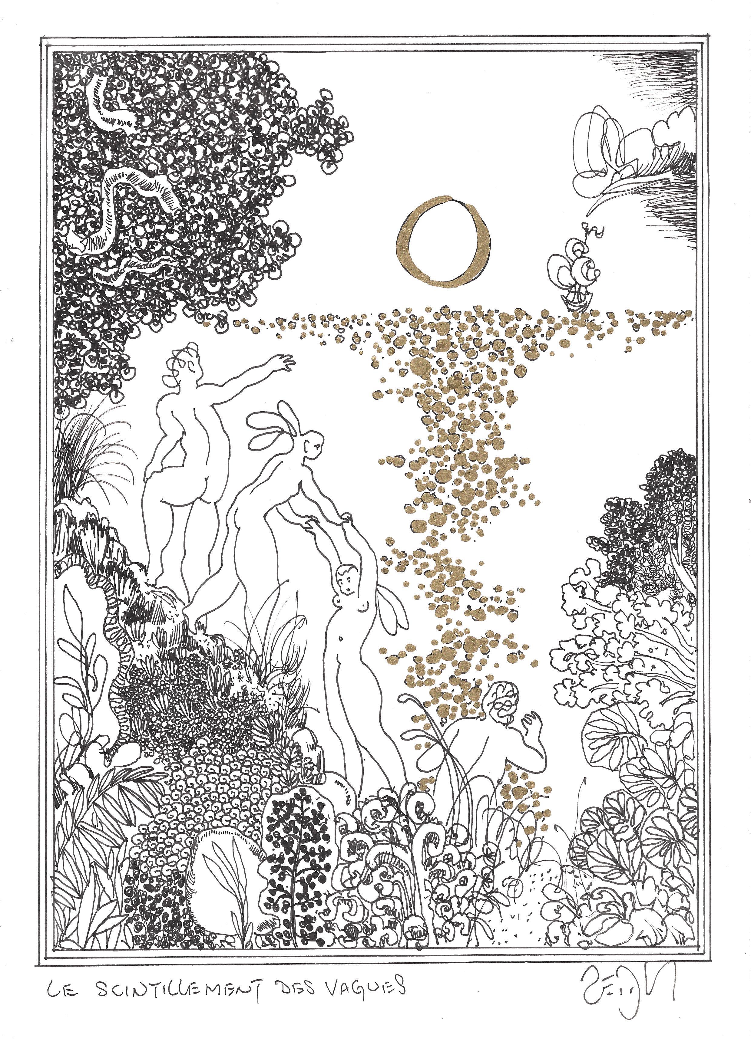 « The sparkle on the waves – Le scintillement des vagues »