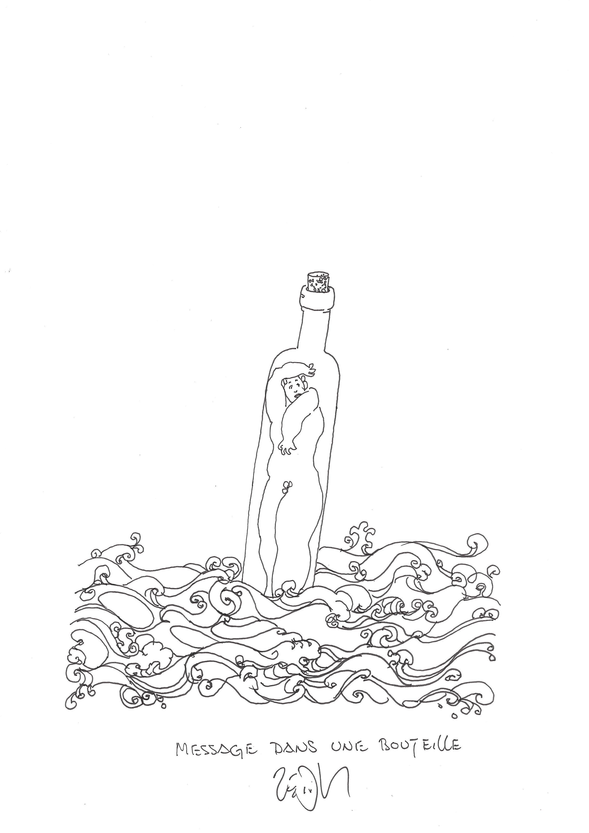 « Message in a bottle – Message dans une bouteille »