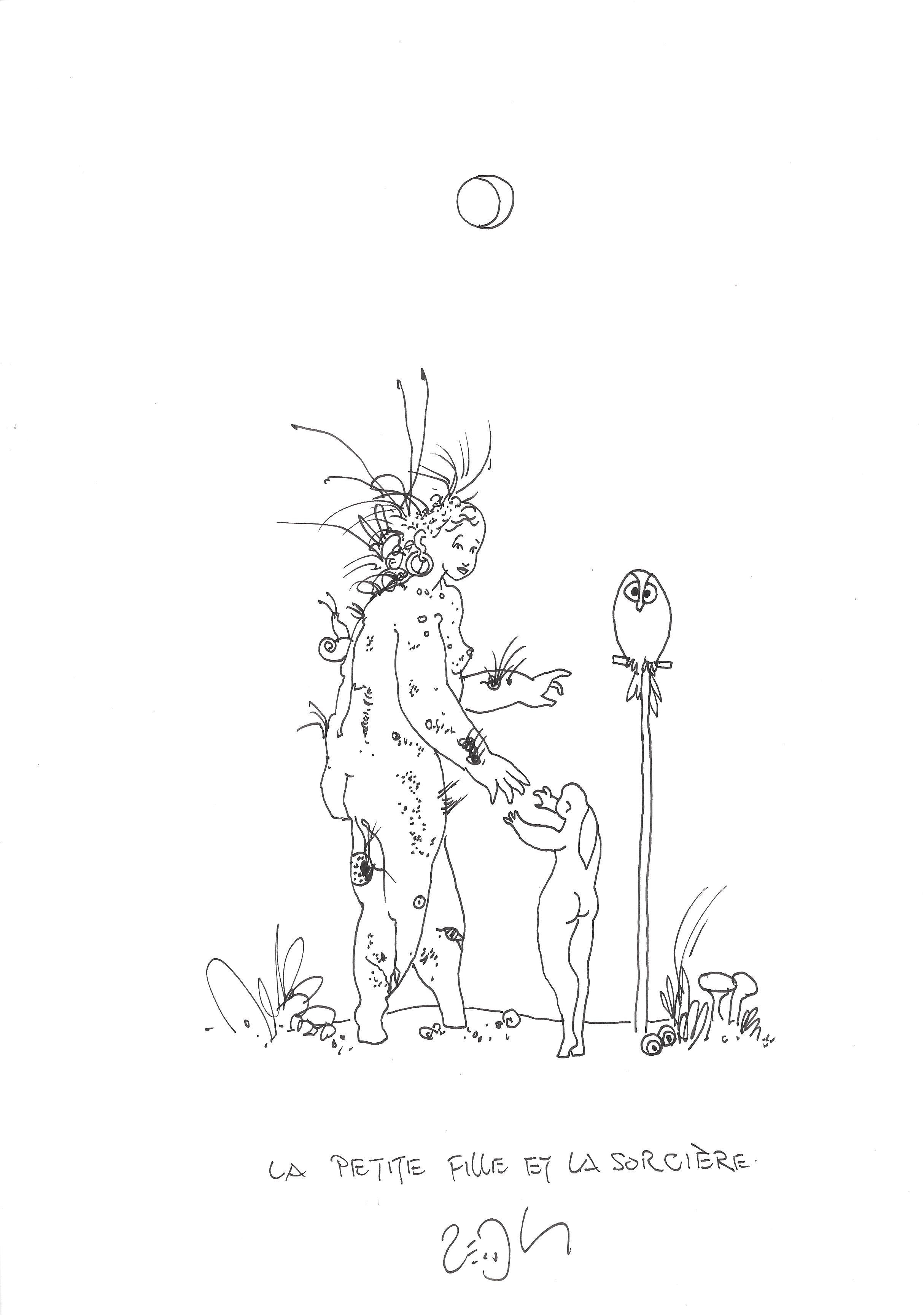 « The little girl and the witch – La petite fille et la sorcière »