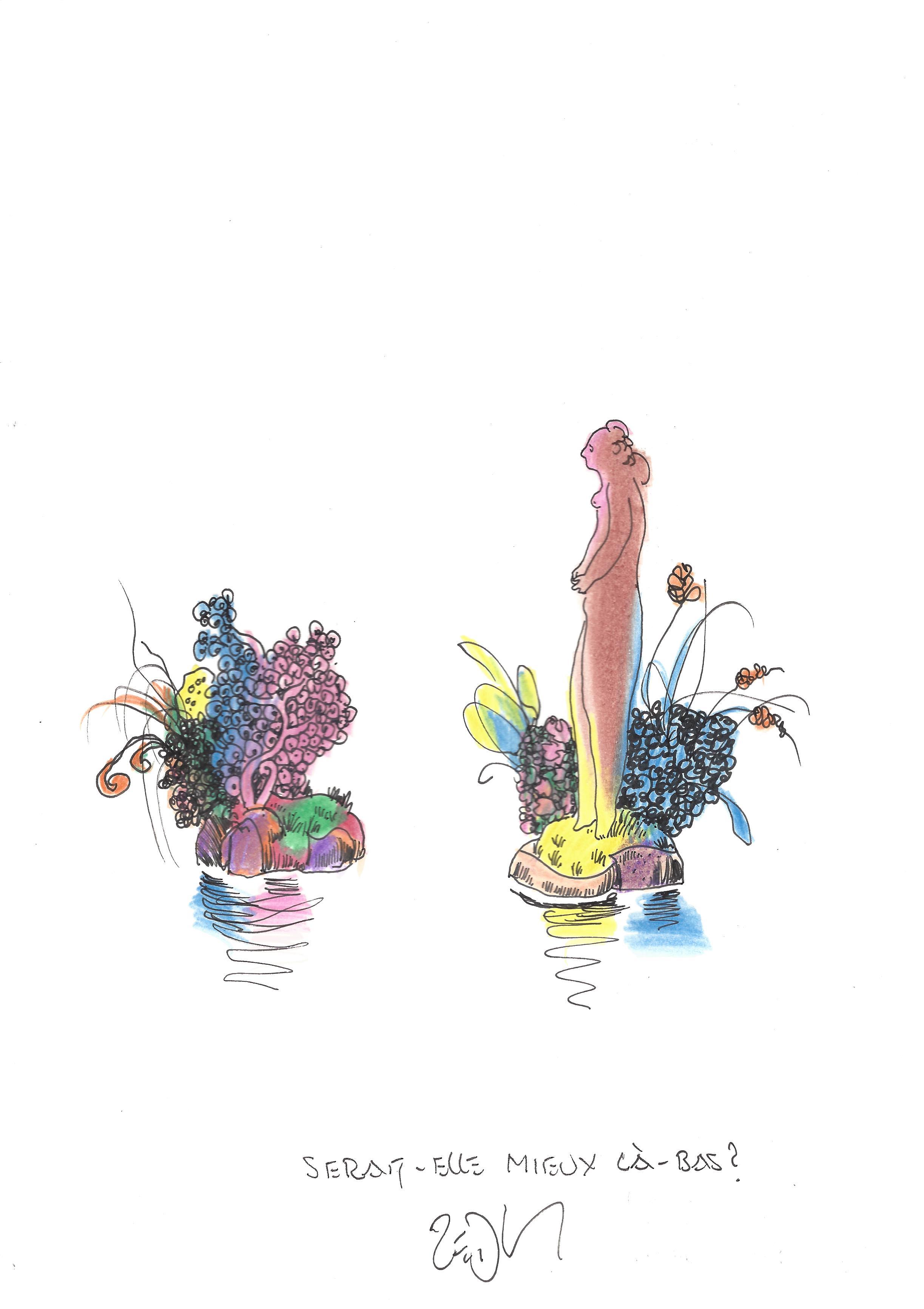 « Would she be better off over there ? – Serait-elle mieux là-bas ? »