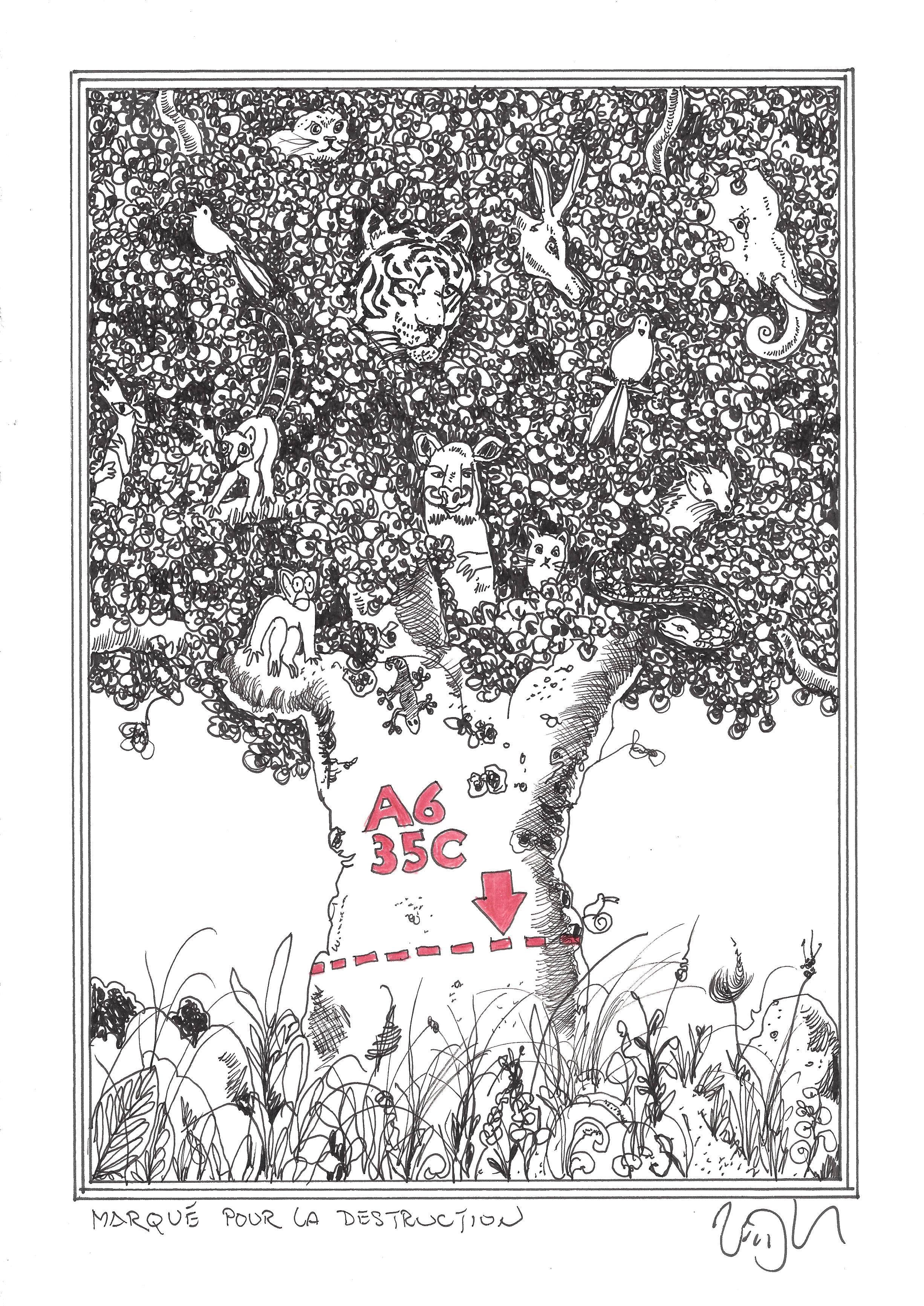 « Marked for destruction – Marqué pour la destruction »