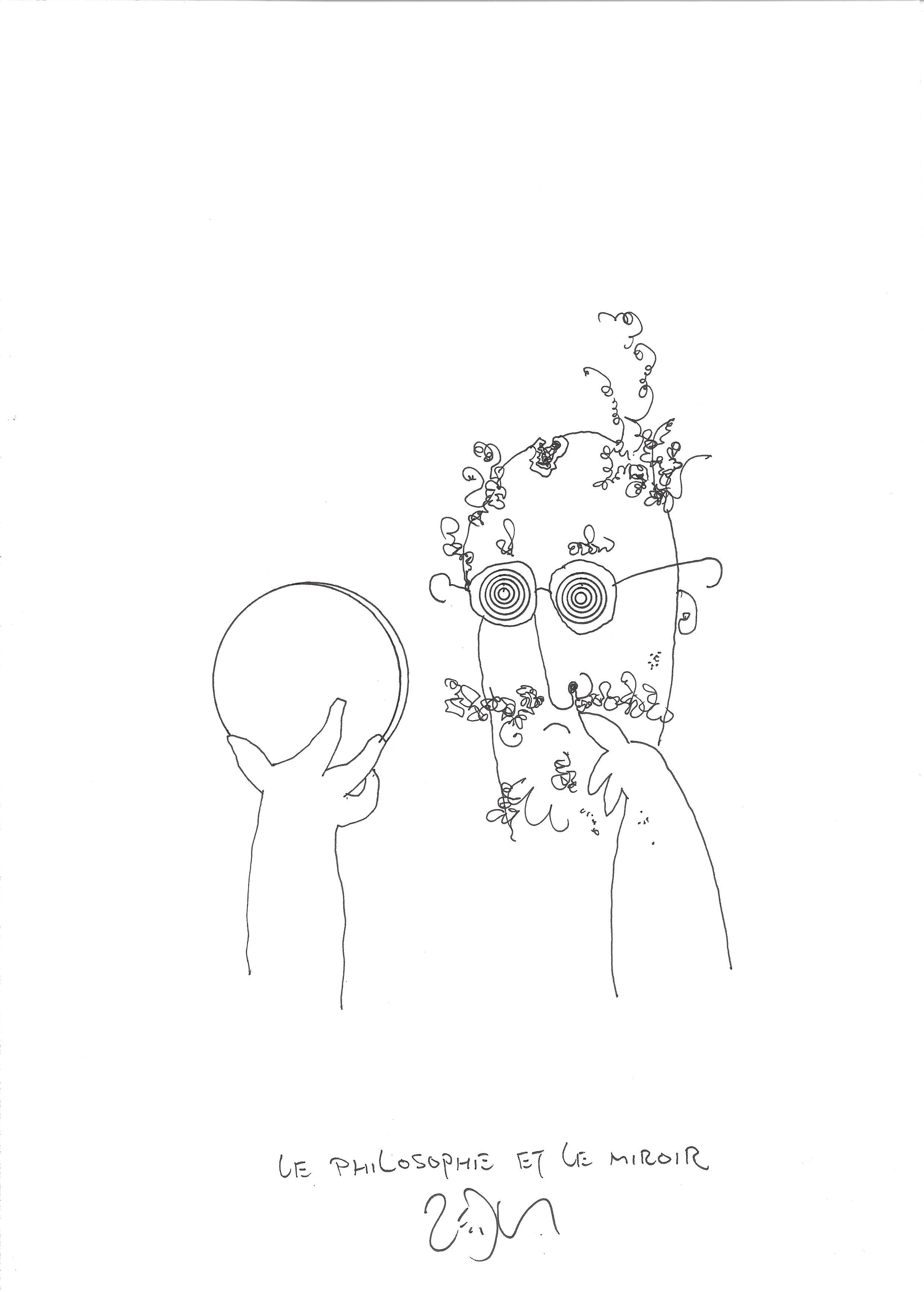 « The philospopher and the mirror - Le philosophe et le miroir »