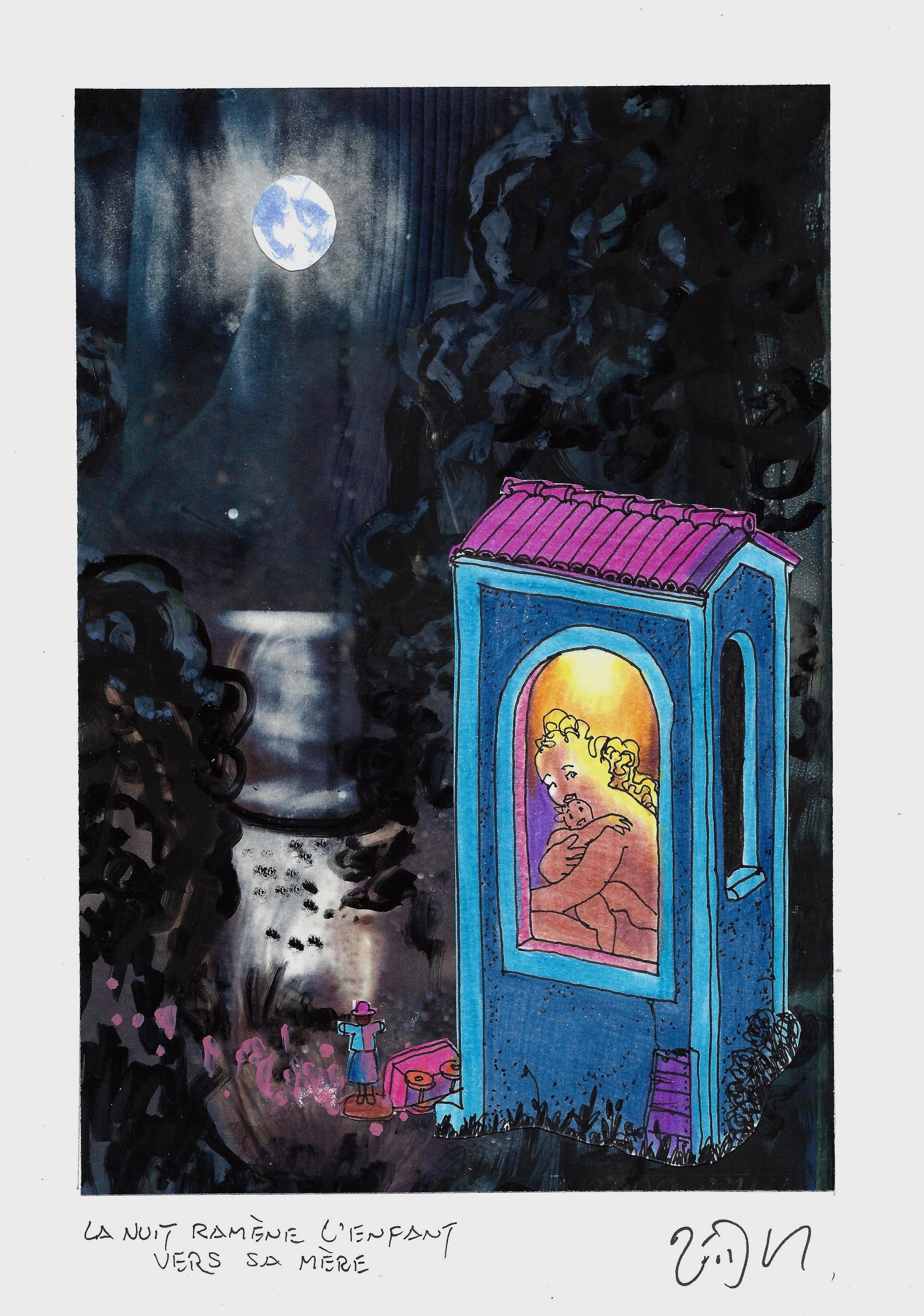 « Night brings the child back to its mother – La nuit ramène l’enfant vers sa mère »