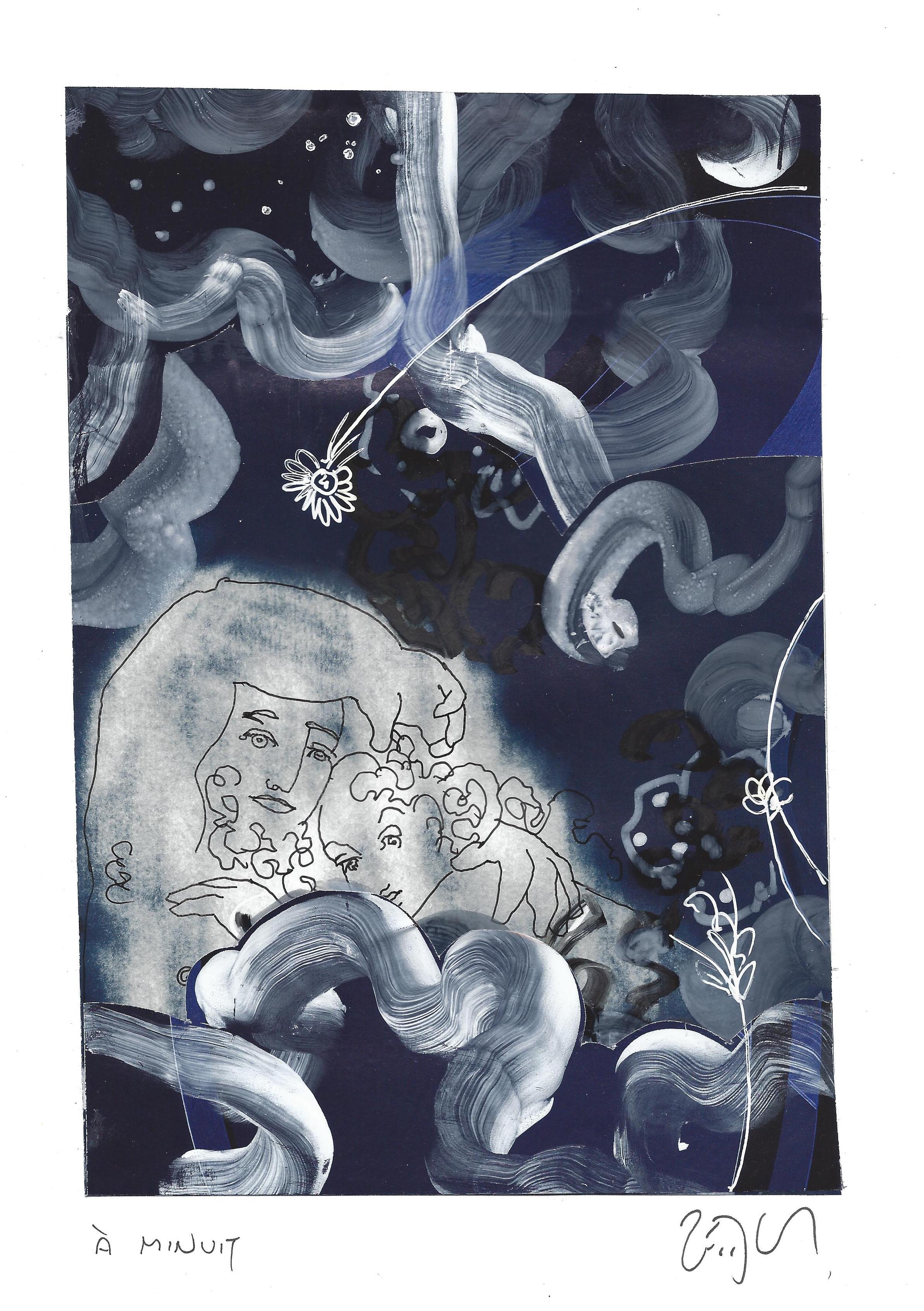 « At midnight – À minuit »