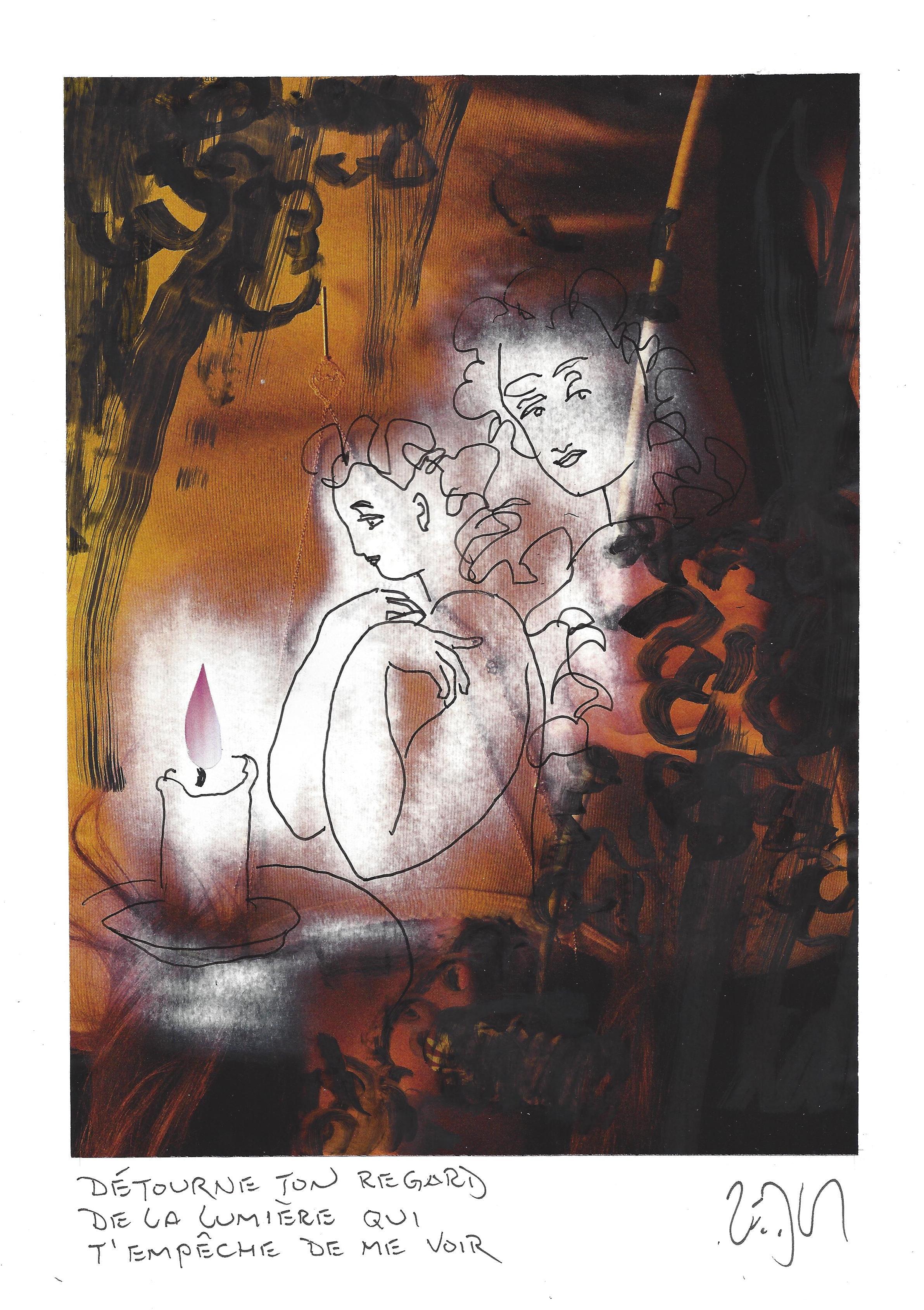 « Take your eyes from the light that keeps you from seeing me – Détourne ton regard de la lumière qui t’empêche de me voir »