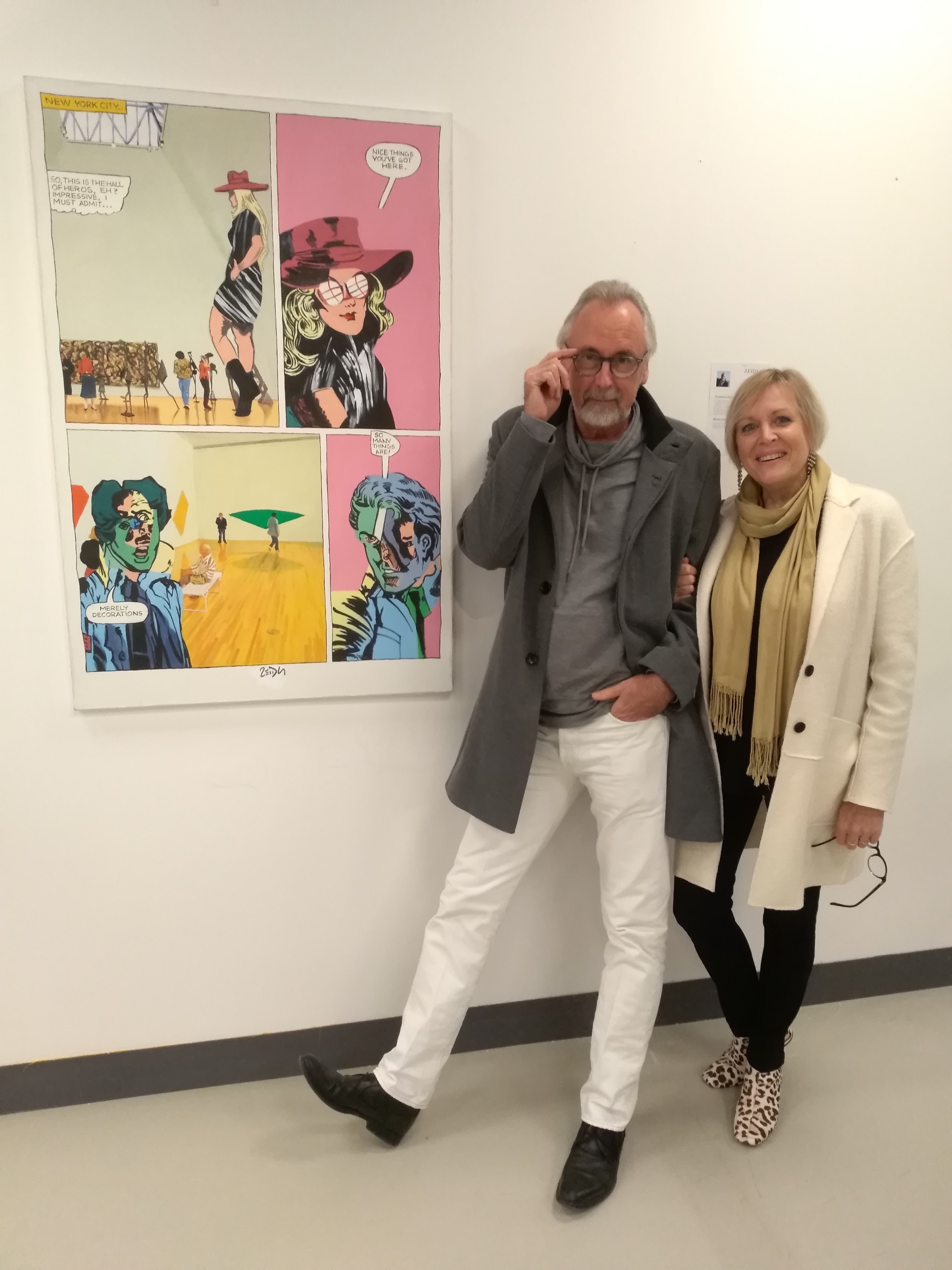 Frank and Nadine at the vernissage