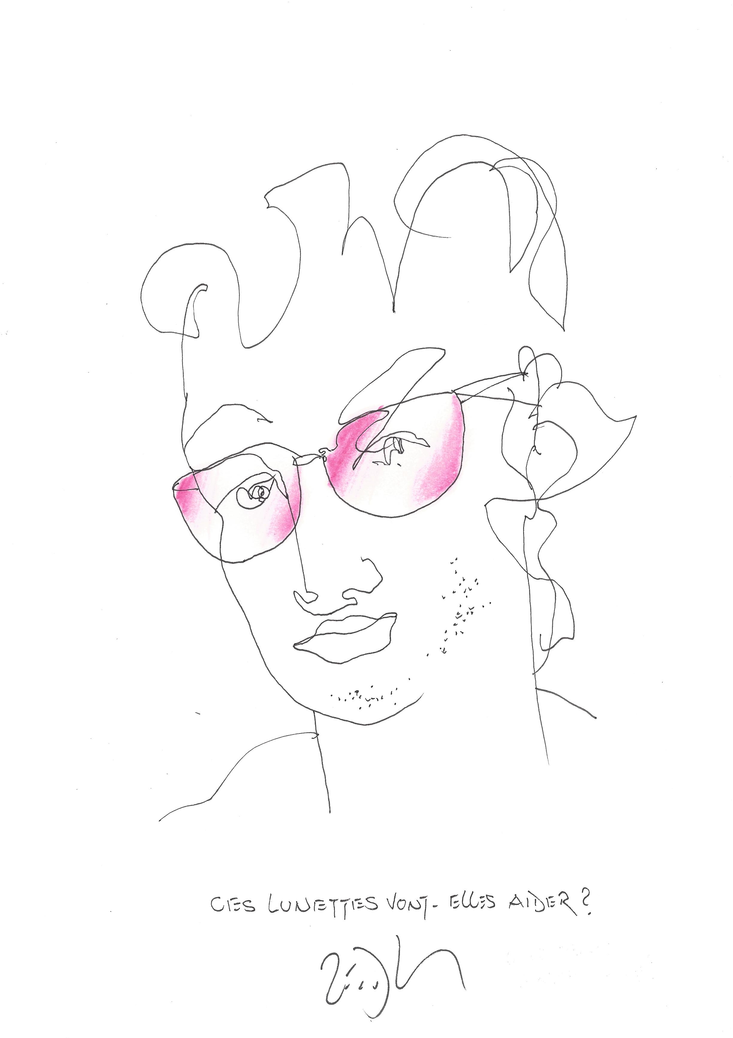 « Will these glasses help ? – Ces lunettes vont-elles aider ? »