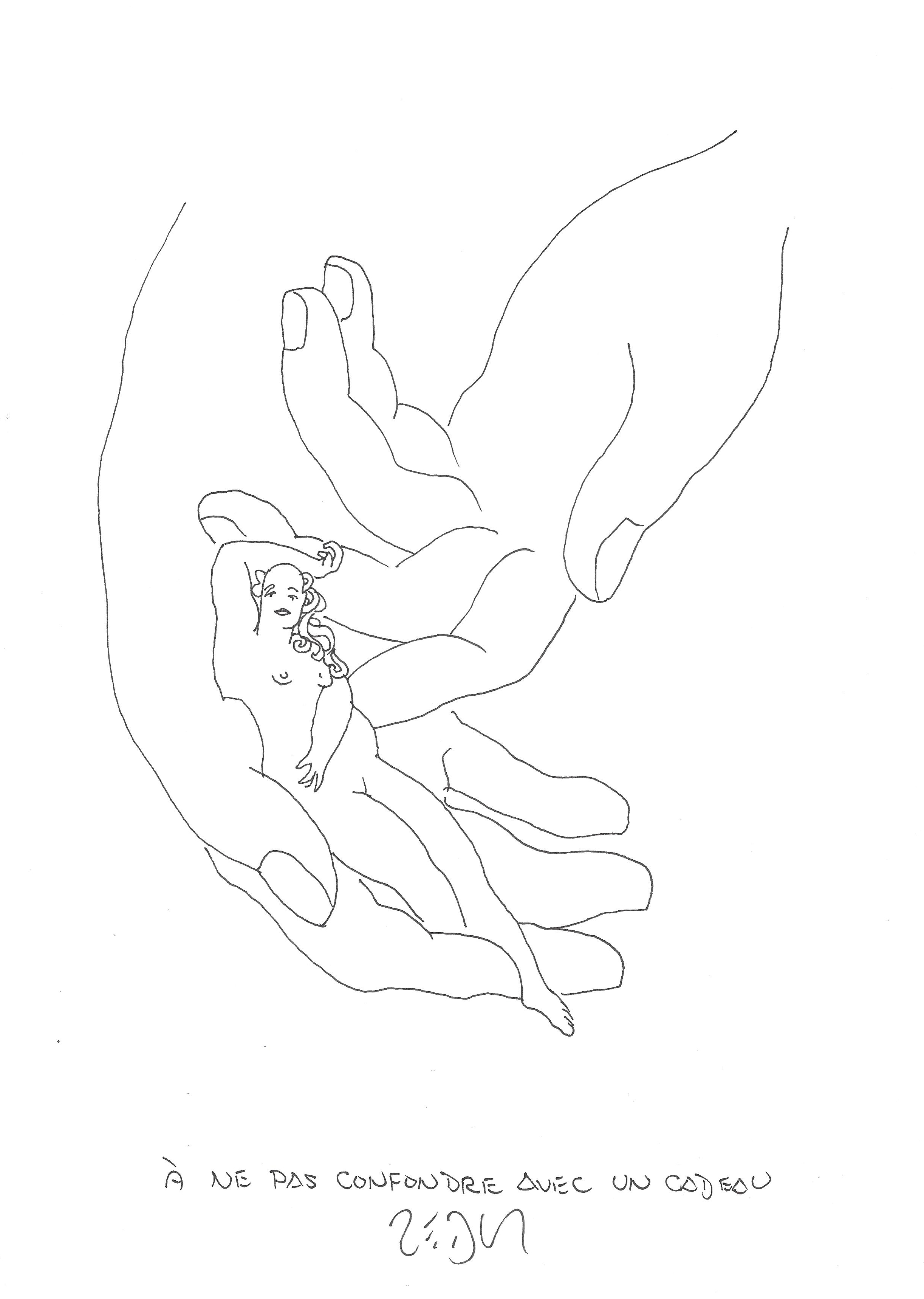 « Not to be mistaken for a gift – À ne pas confondre avec un cadeau »